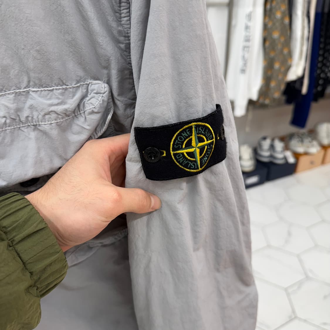 [백화점판/L] 스톤아일랜드 나슬란 폴라텍 오버셔츠  상품이미지3