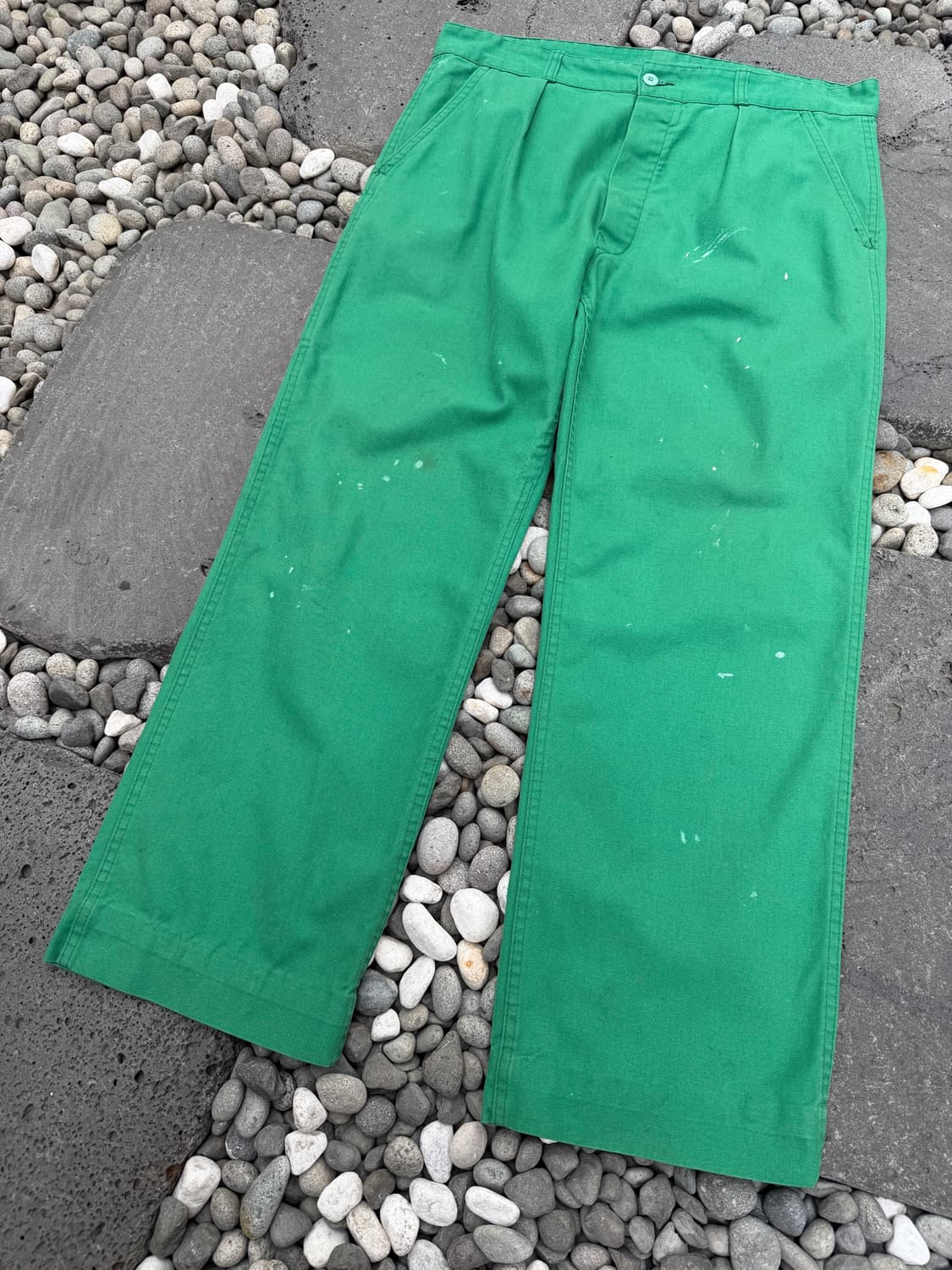 80s Le BEAU-FORT DISTRESSED 페인트 프렌치워크팬츠 상품이미지6