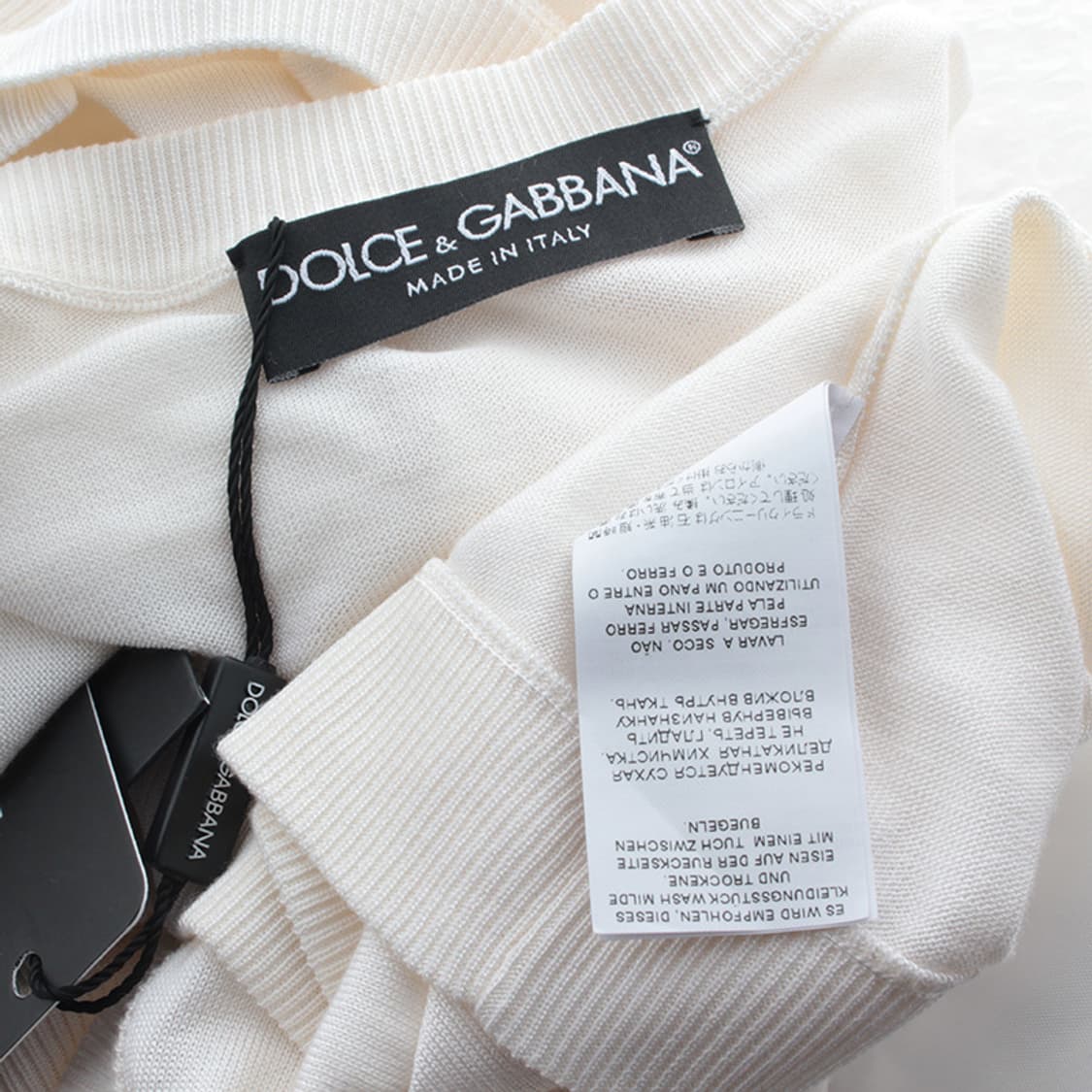 돌체앤가바나 아이보리 실크 니트 가디건 55 상품이미지3