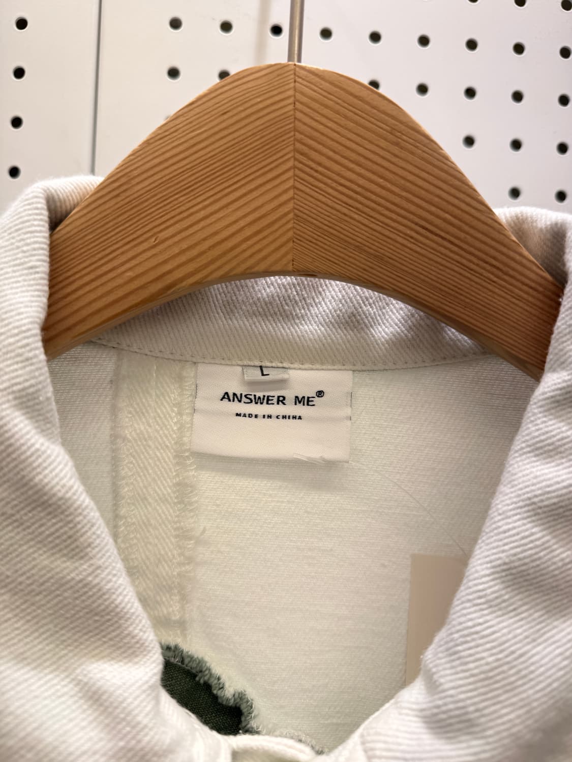 빈티지 스타일 화이트 데님 자켓 U1497 상품이미지5