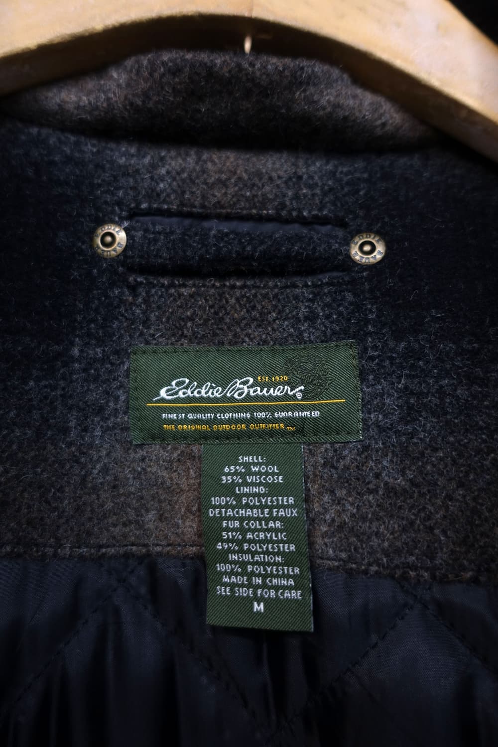 에디 바우어 플란넬 체크 울 자켓 상품이미지10