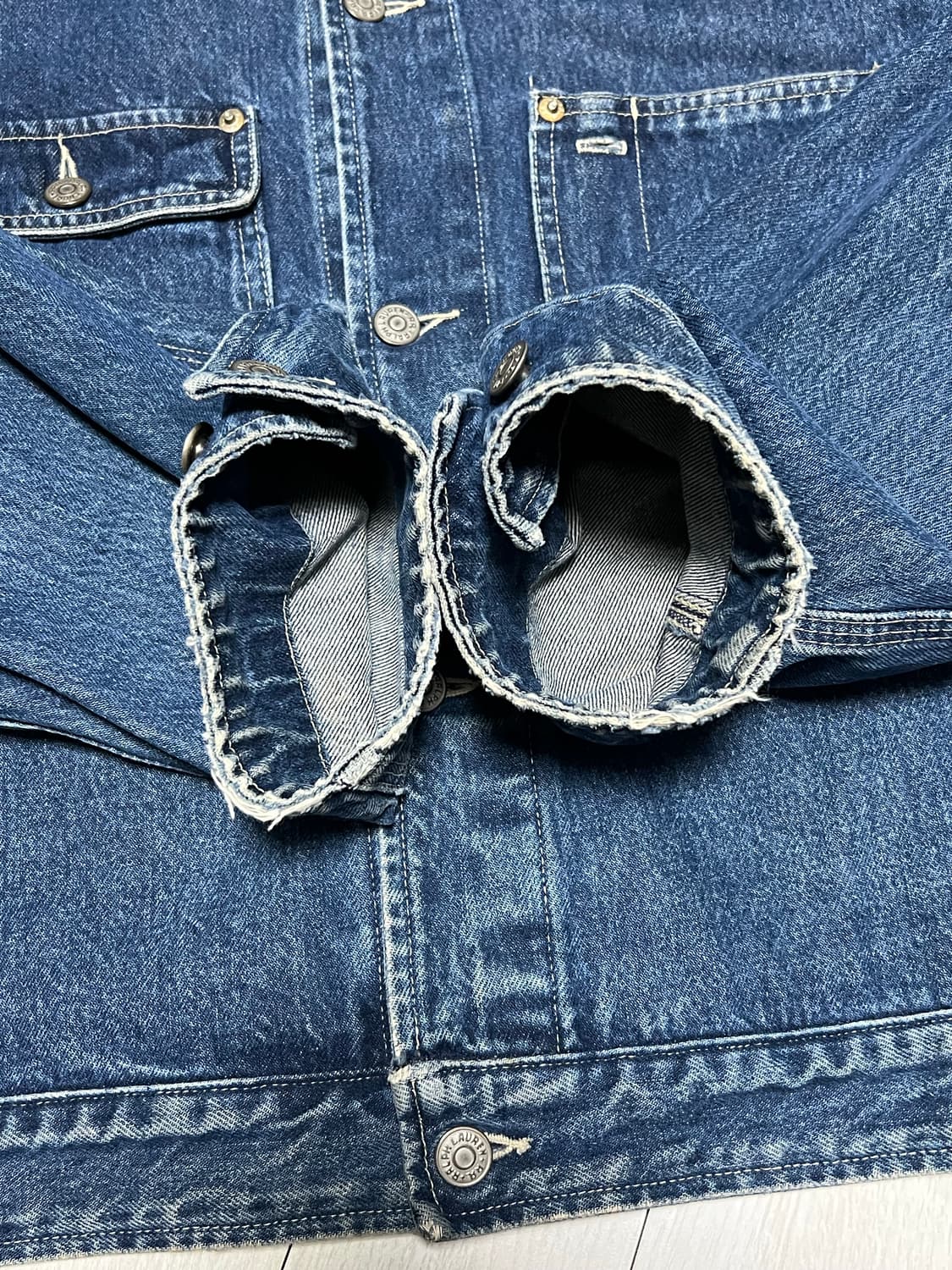 90s더블알엘 RRL 코듀로이카라 데님자켓 XXL 상품이미지3