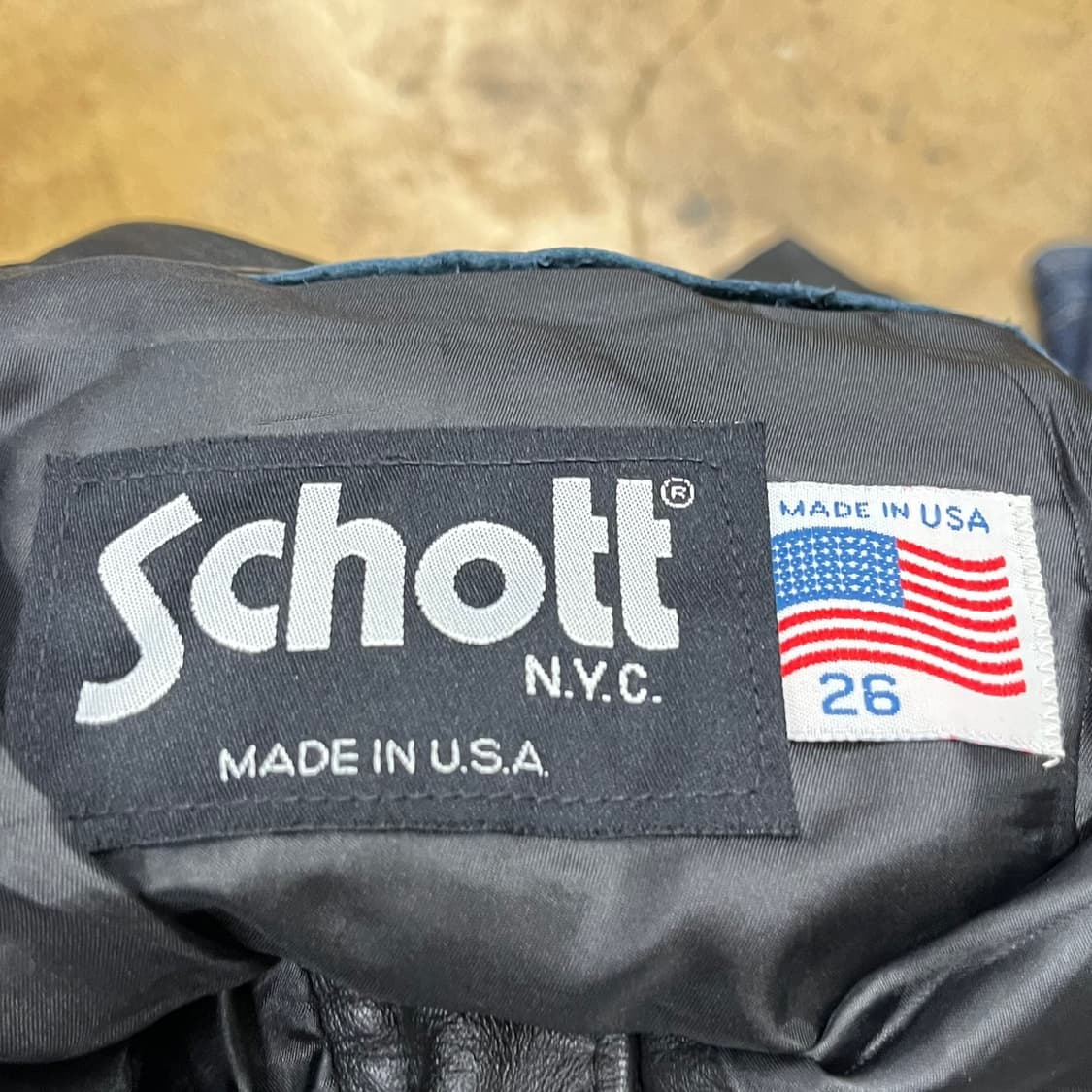 [정품/26] Schott 쇼트 블랙 레더 가죽 바지 b15 상품이미지5