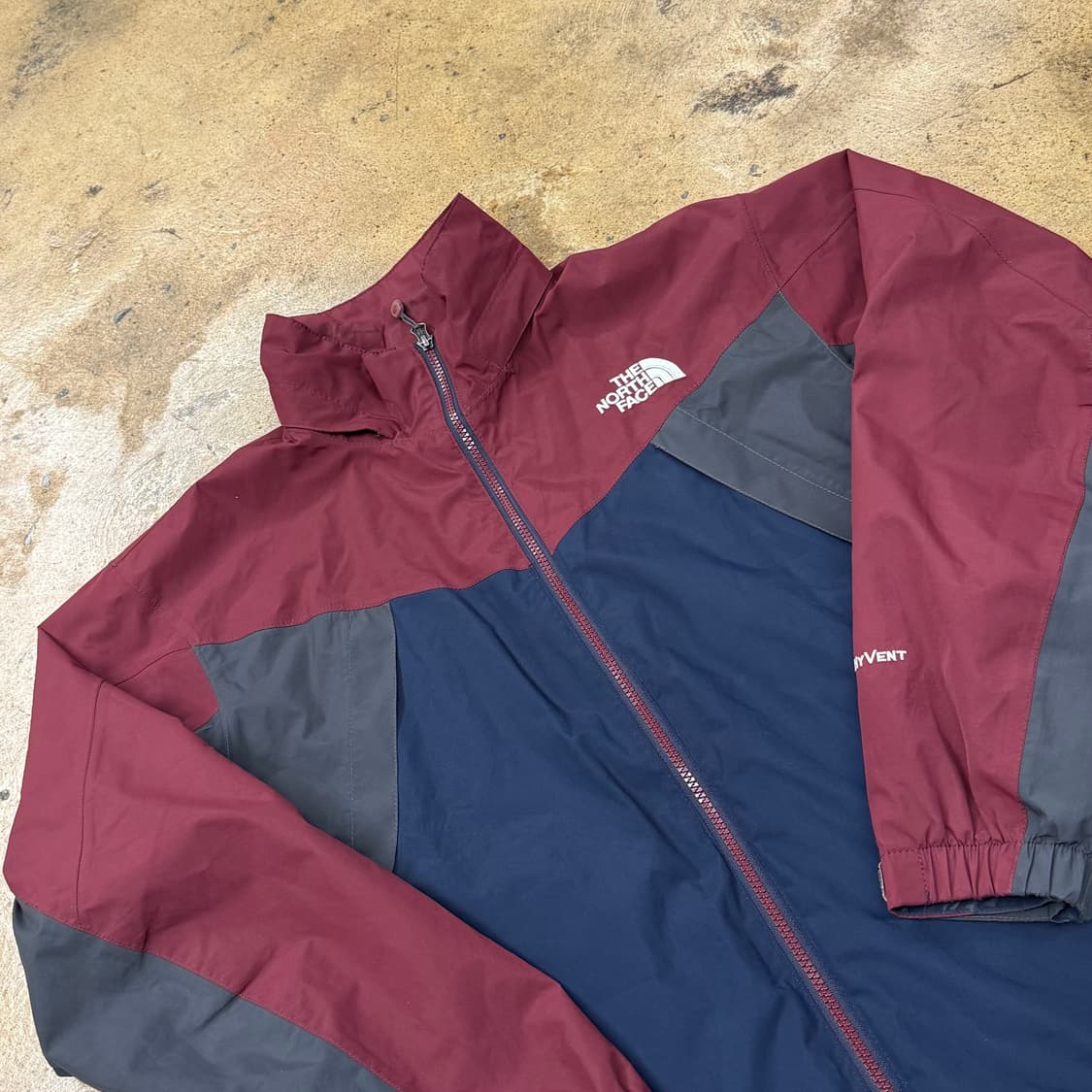 [정품/100] 노스페이스 바람막이 자켓 네이비 버건디 b16 상품이미지1