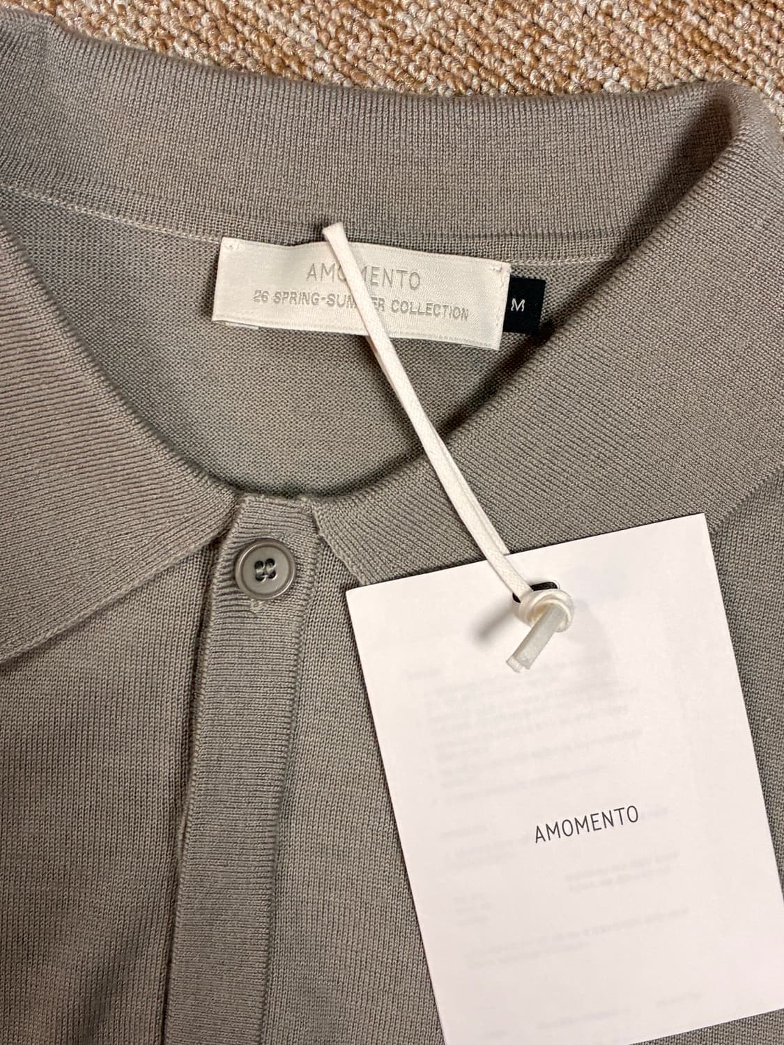 26SS 아모멘토 카라니트 M새제품 상품이미지5