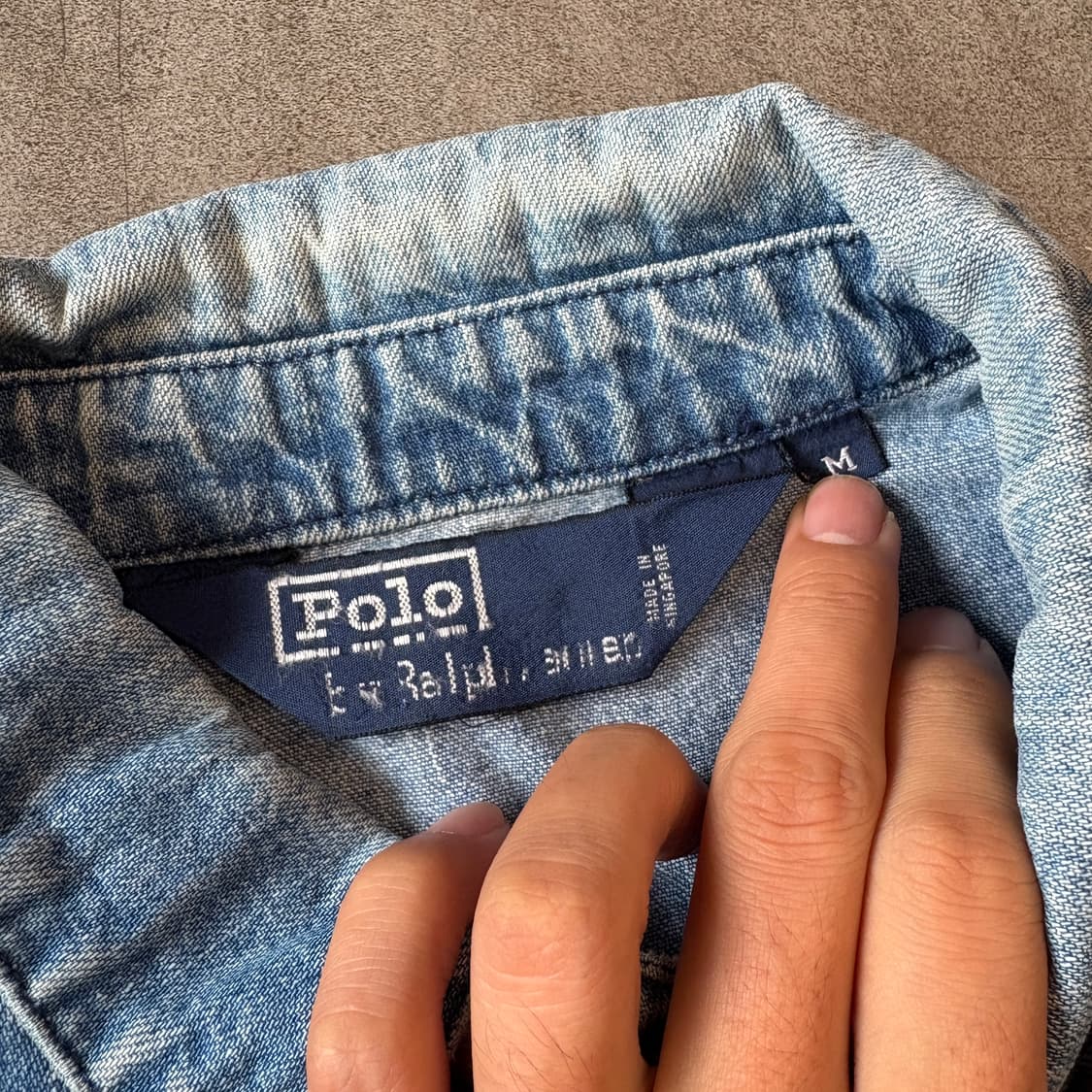 폴로 정품 데님 스윙톱 자켓 상품이미지6