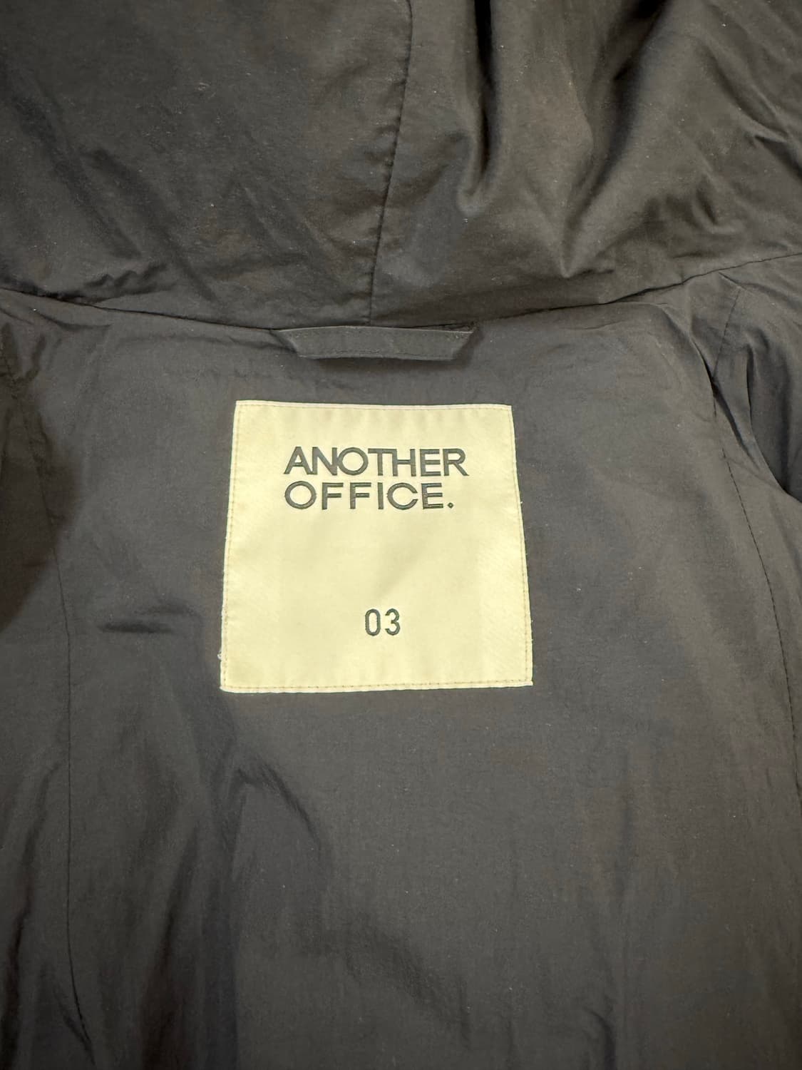 어나더오피스 2nd goosedown parka(Almost Black) 상품이미지5