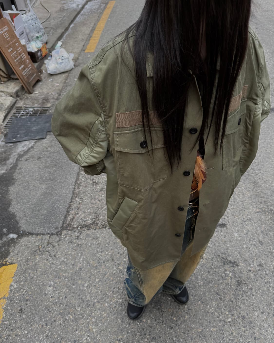 사카이 도킹 디테일 워크 셔츠 상품이미지10