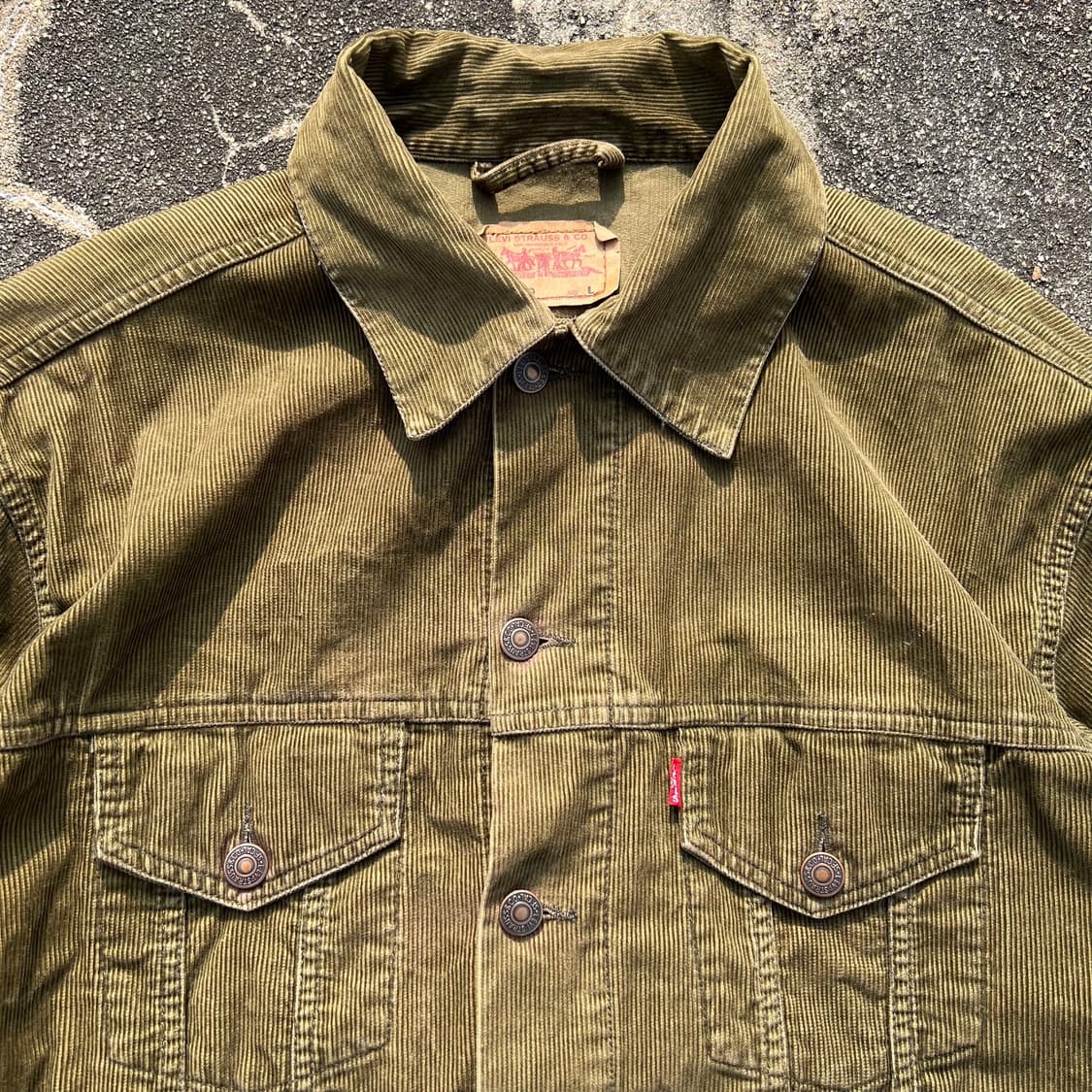 00‘s 리바이스 올리브 그린 코듀로이 자켓 상품이미지2