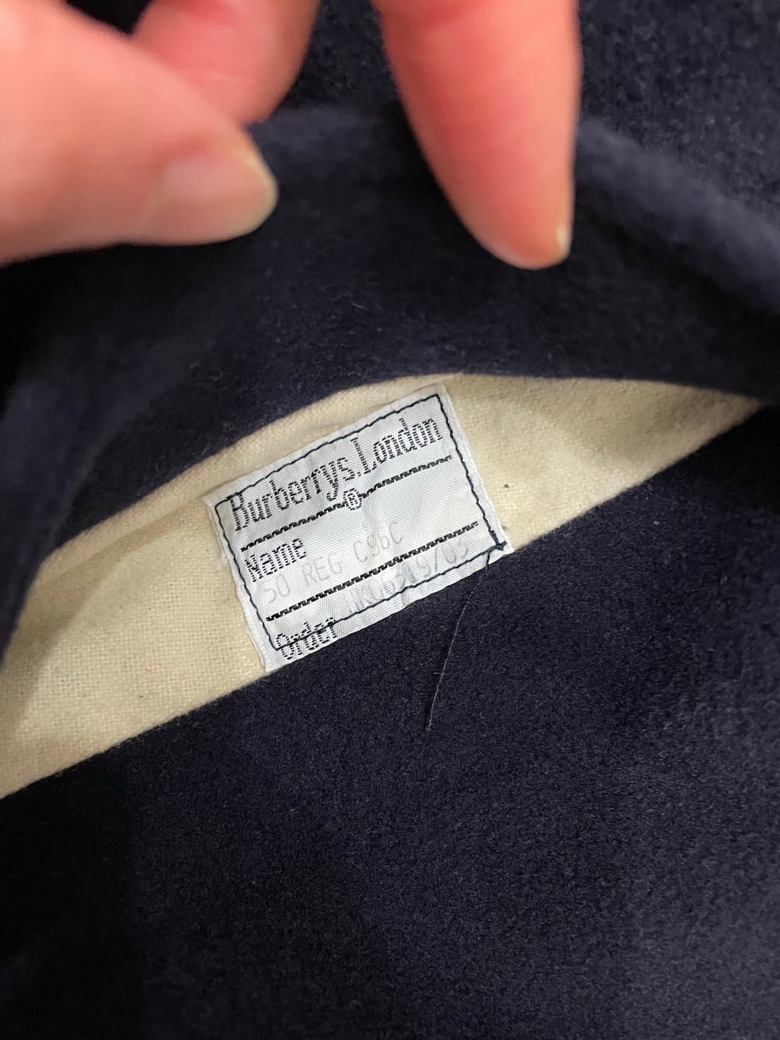 버버리 발마칸 울 캐시미어 코트 네이비 50 상품이미지10