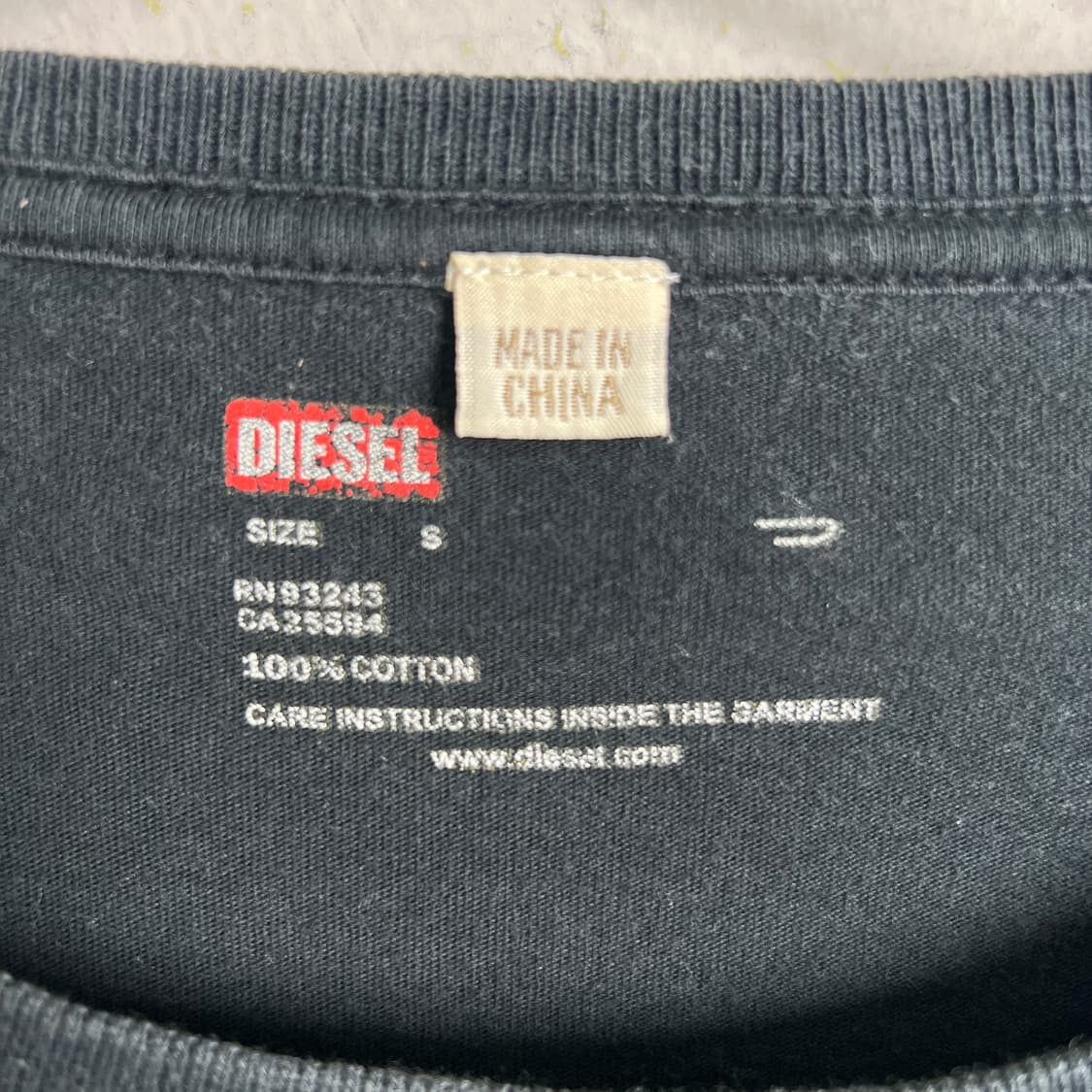 Diesel 디젤 로고 프린팅 롱슬리브 S 상품이미지4