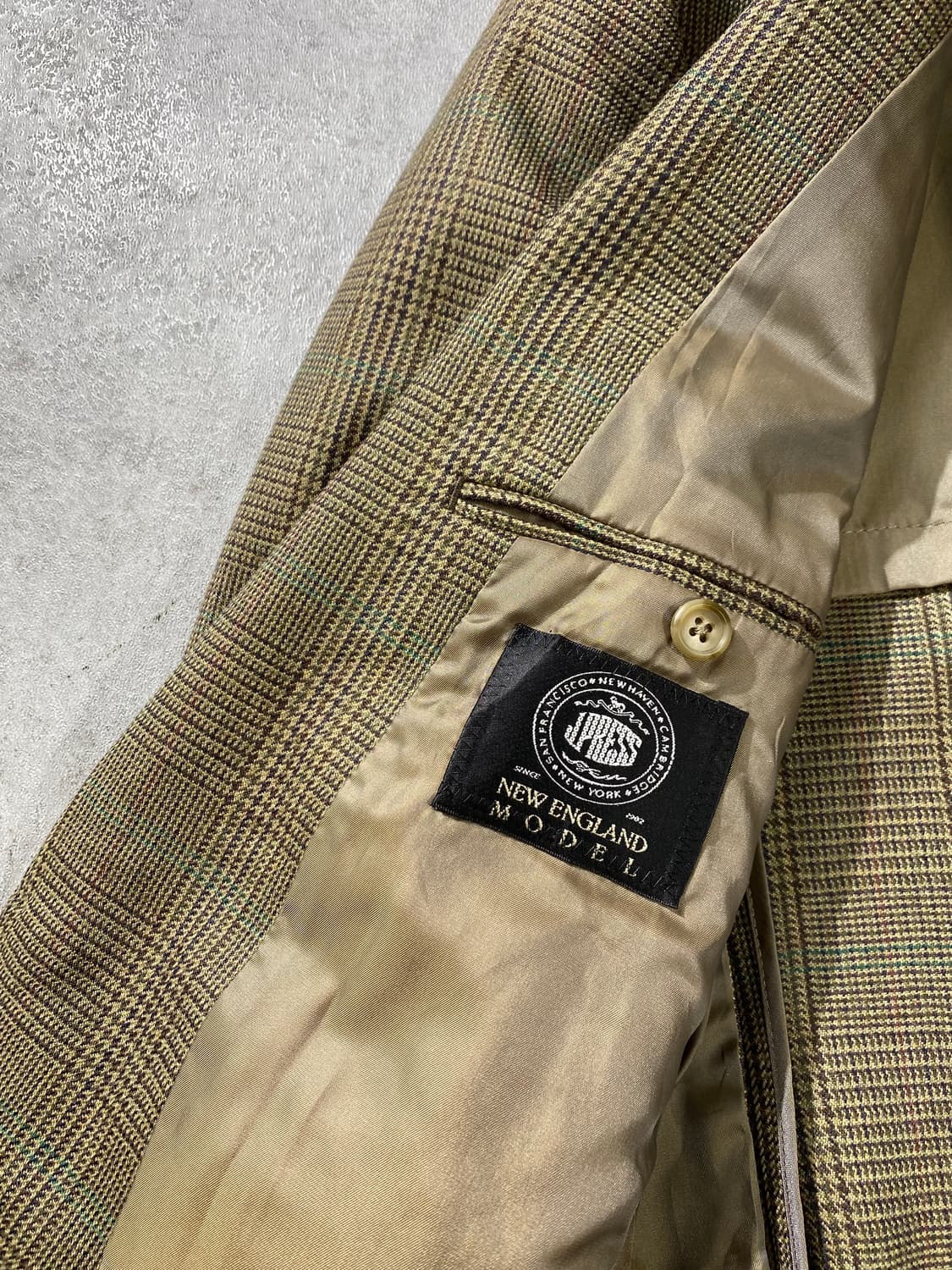 [M] 90s J.Press 제이프레스 글렌체크 울 블레이저 상품이미지7