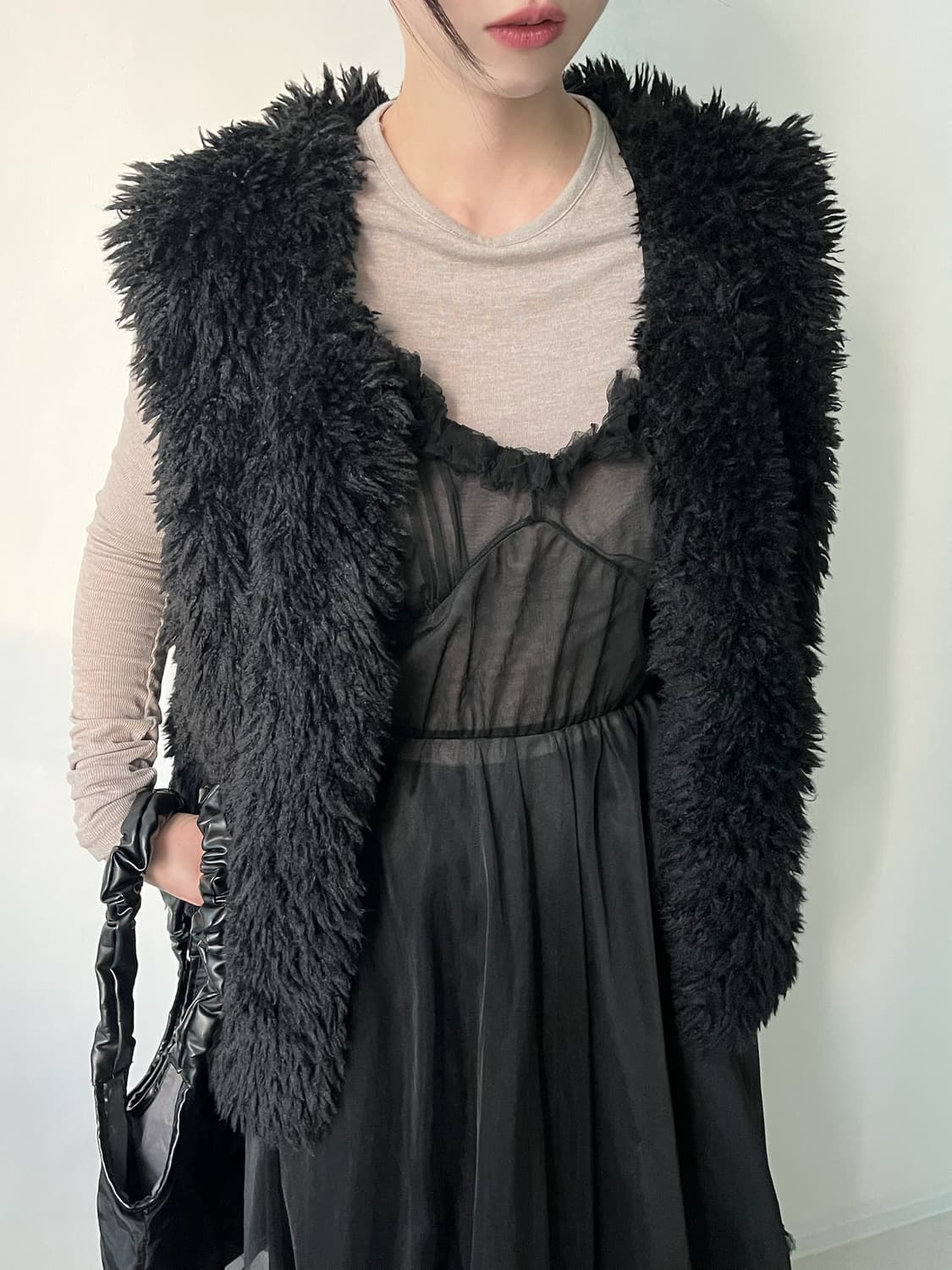 Faux Fur Vest 상품이미지1