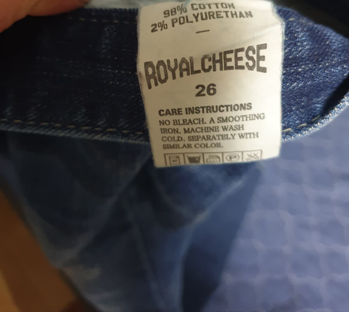 로얄치즈 스판 워싱 스키니 데님팬츠 (26) 상품이미지5