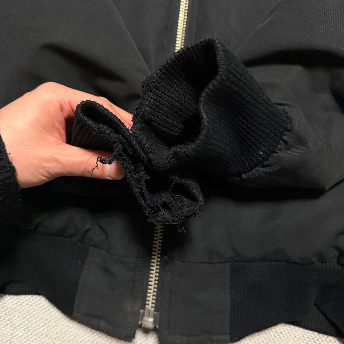 무스너클 발리스틱 봄버 블랙 폭스 퍼 블랙 (오케이몰 정품) 상품이미지9