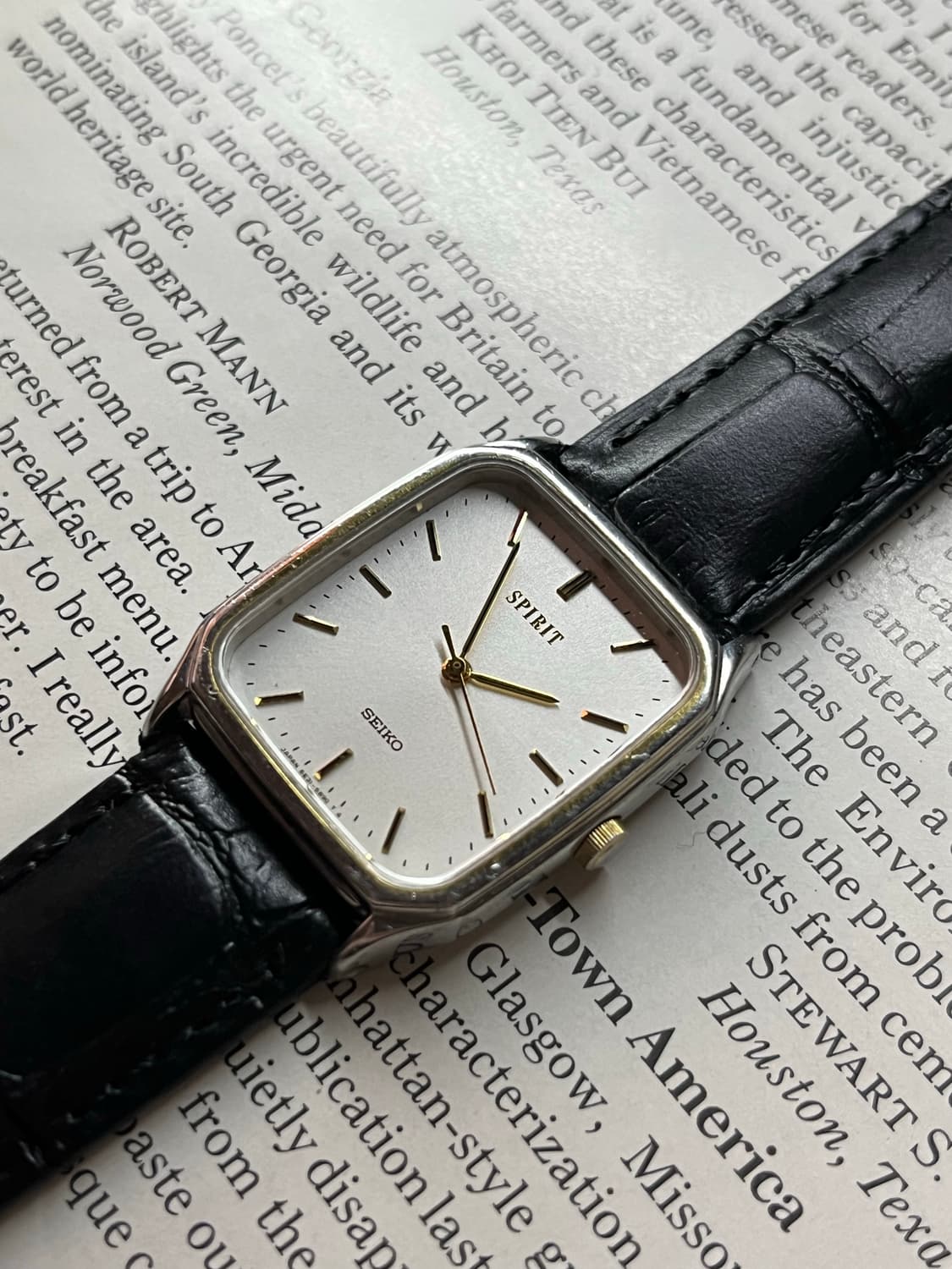 Vintage Seiko Quartz Spirit Tank Watch 상품이미지2