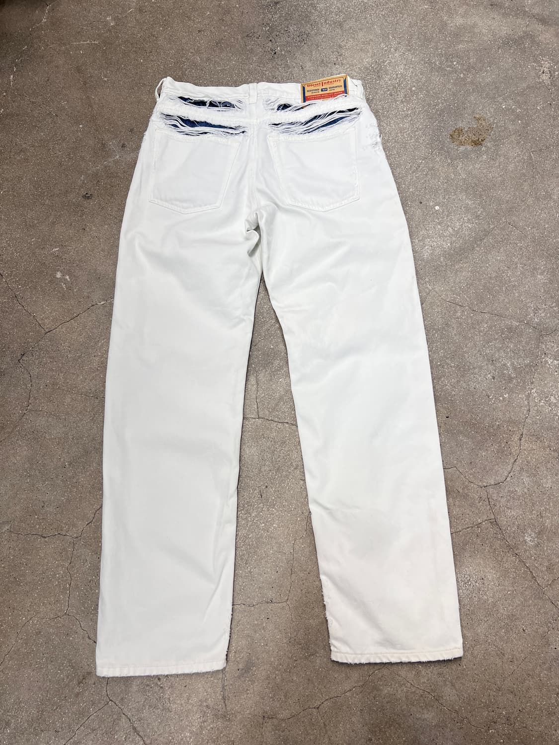 디젤 디스트레스 화이트 데님 상품이미지5