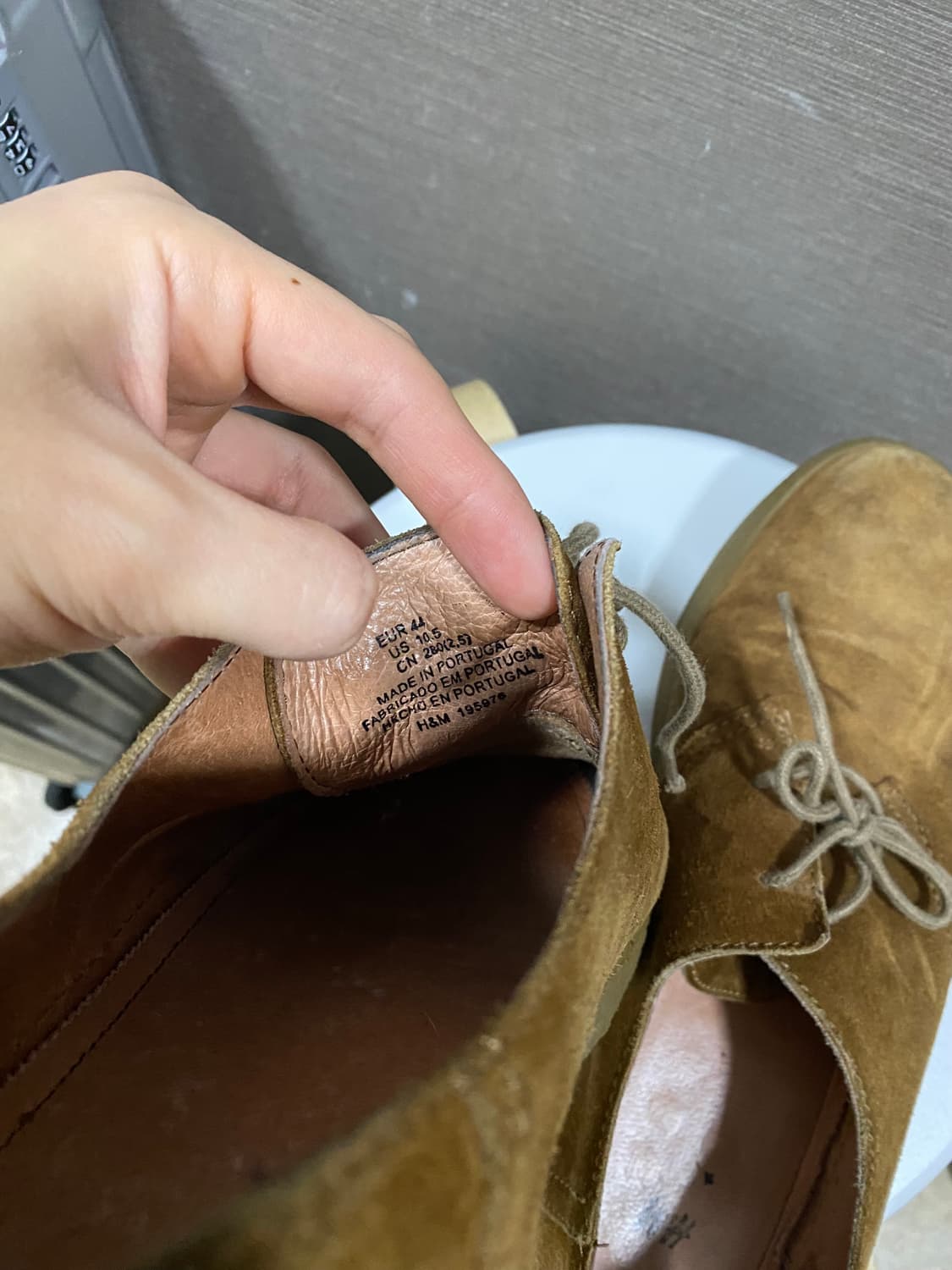 H&M 스웨이드 로퍼 더비 슈즈 구두 280 상품이미지2