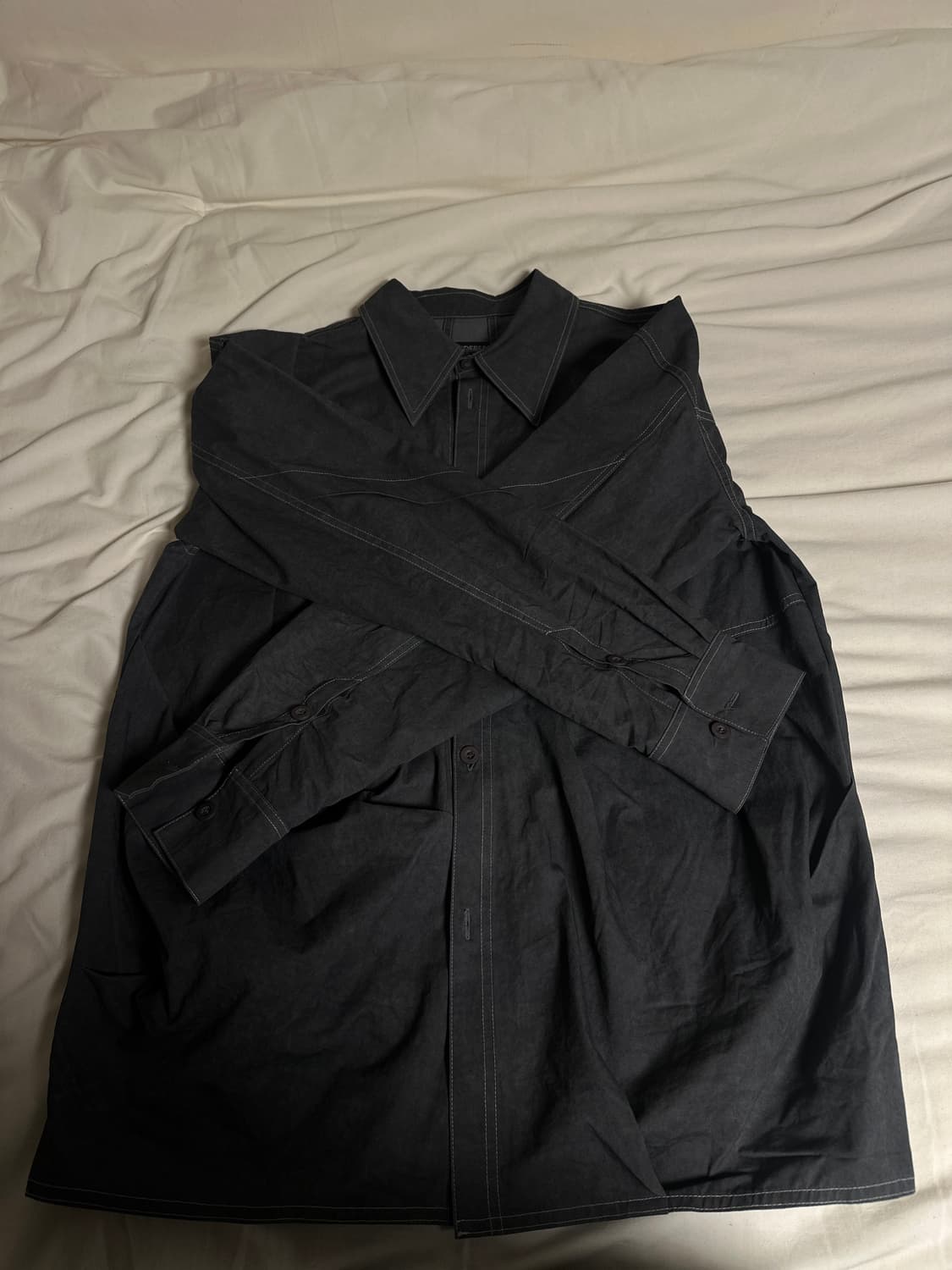 앤더슨벨 엘리스 다이드 코튼 셔츠 상품이미지3