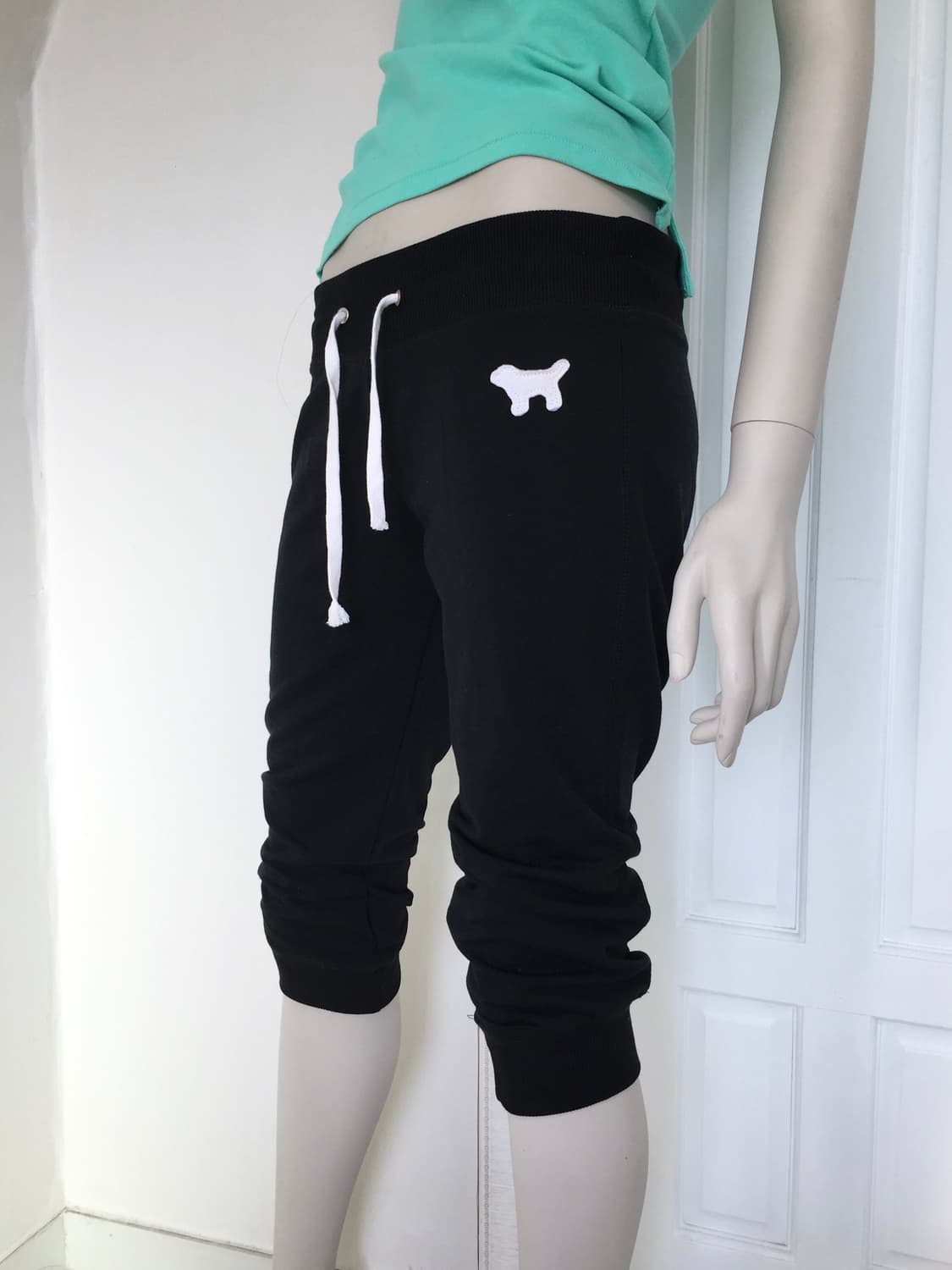 Black Joggers with Pink Lettering Patch 상품이미지3