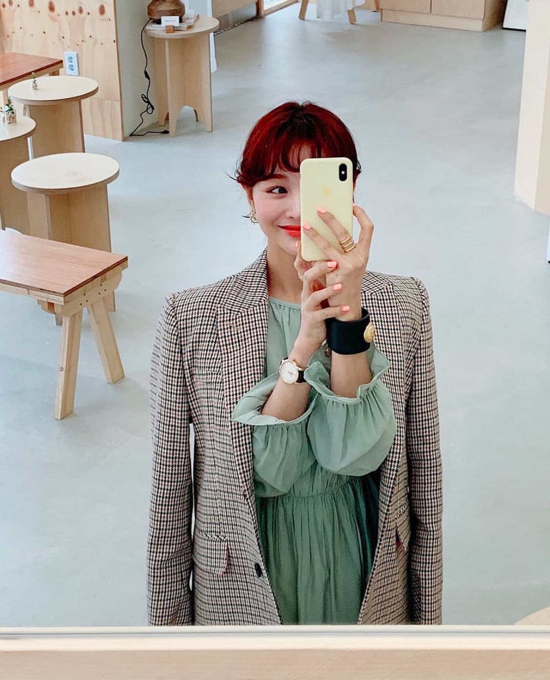 중고 ) 임블리 빈티지췍췍자켓 (핑크) 상품이미지3