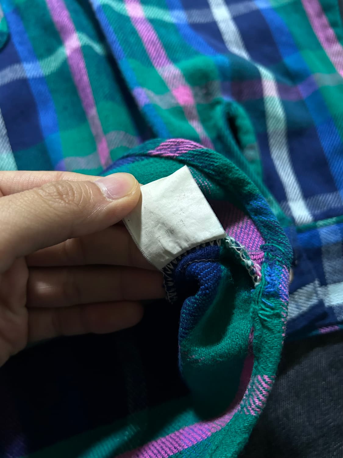 7~80s Five Brother 플란넬 체크 셔츠 Made in USA 상품이미지7