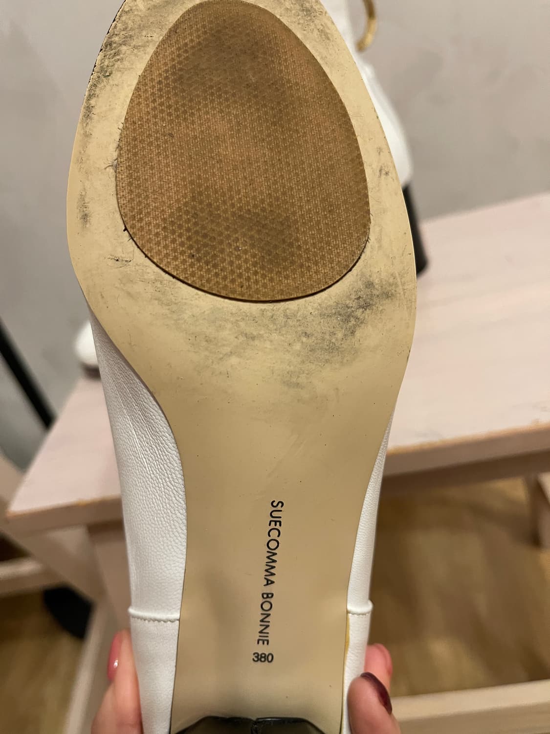 슈콤마보니 골드링 화이트 첼시부츠 380 (245) 상품이미지6