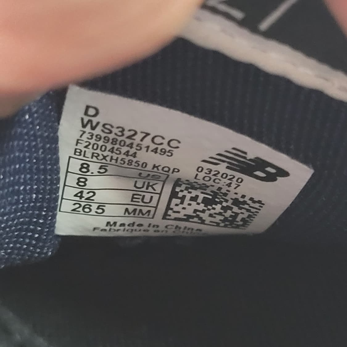 뉴발란스 327 네이비/옐로우 스니커즈 상품이미지6