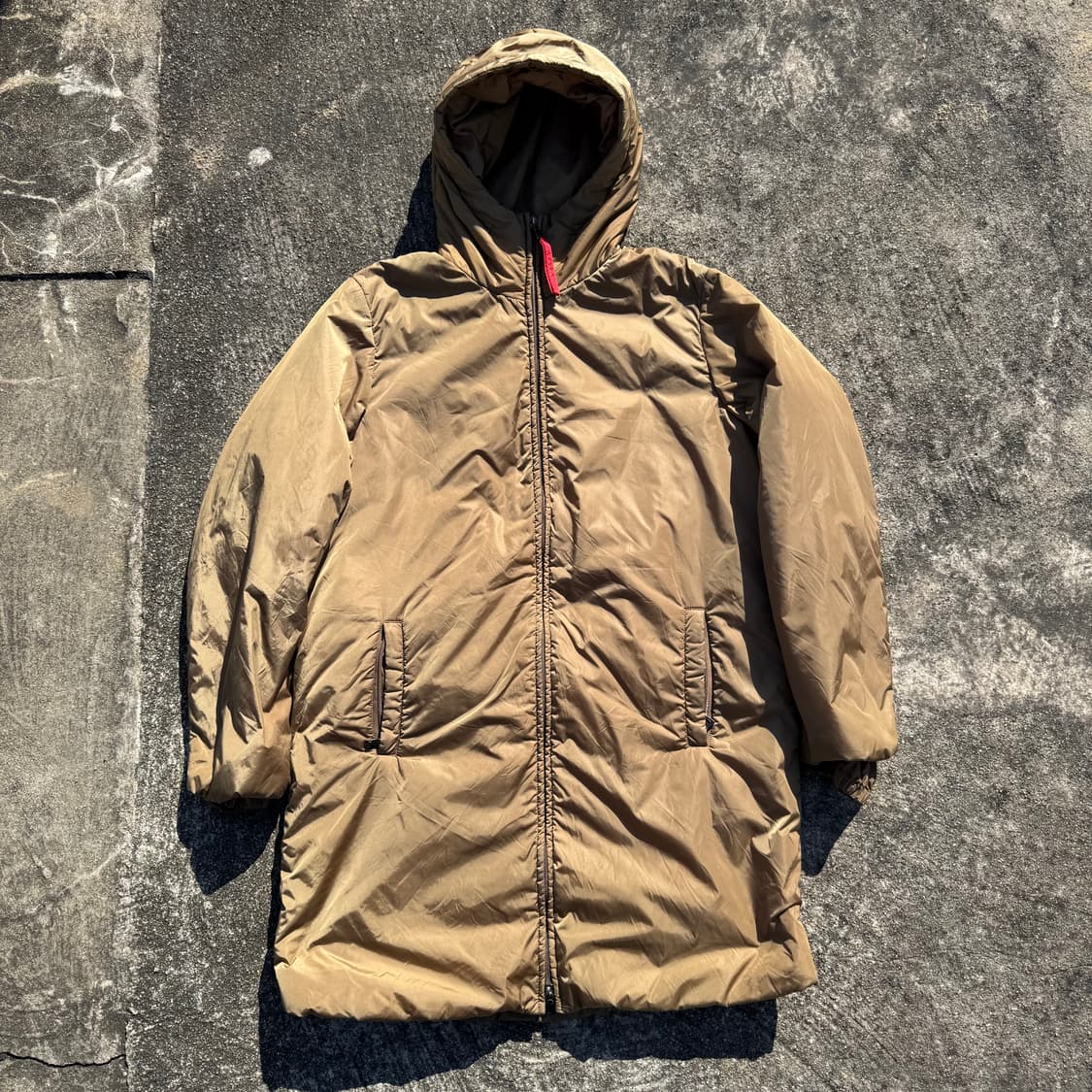 [M~L] Prada Sport 프라다스포츠 후드 롱 패딩 코트 상품이미지1