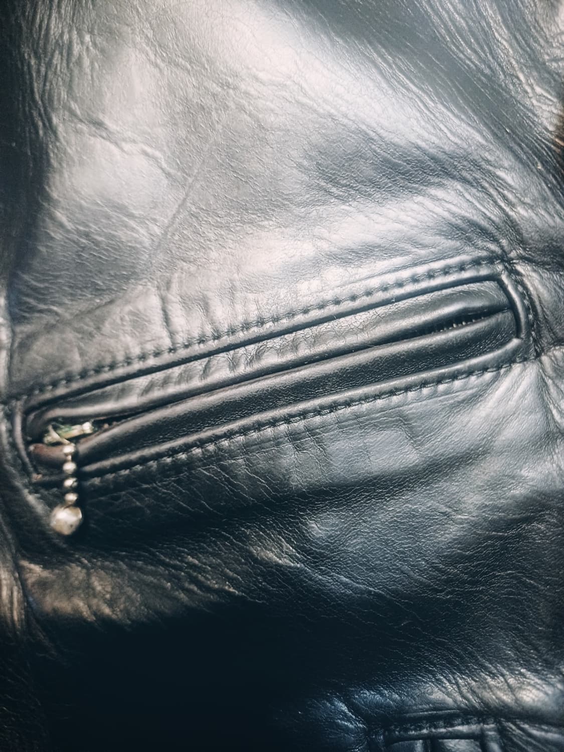 에어로레더 하프벨트 크롬악셀 호스하이드말가죽 레더자켓38아메카지워크웨어 상품이미지3