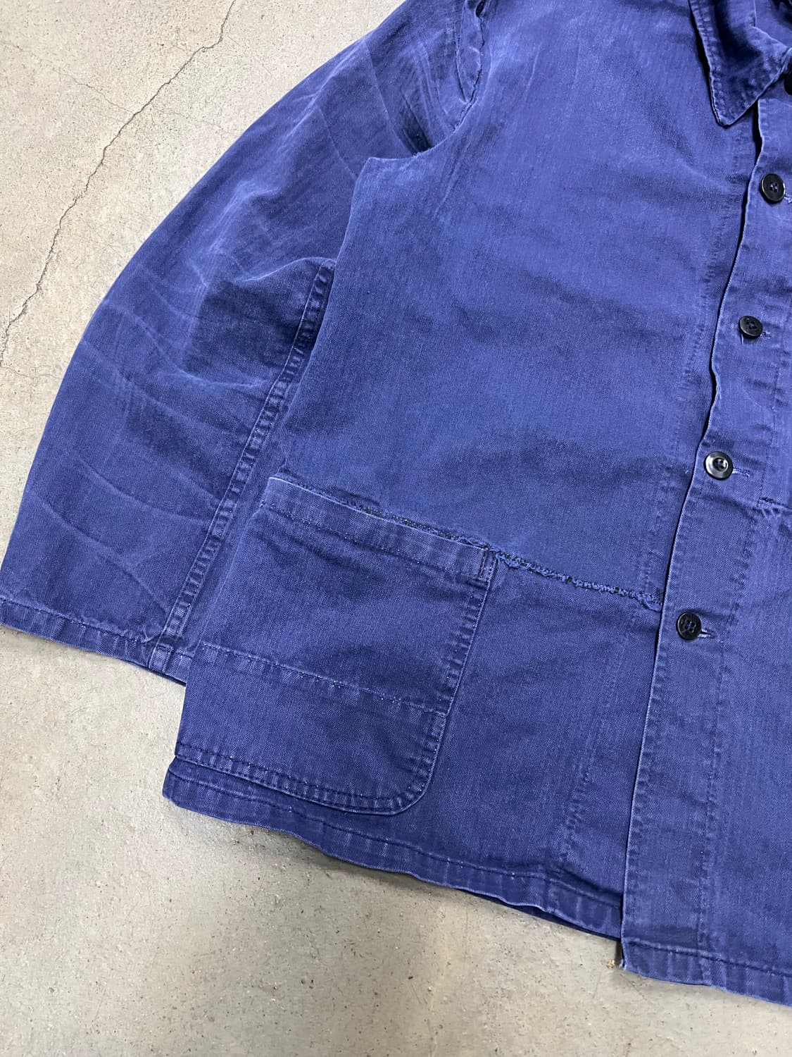 VINTAGE WASHING HBT 헤링본트윌코튼 프렌치워크자켓 상품이미지7