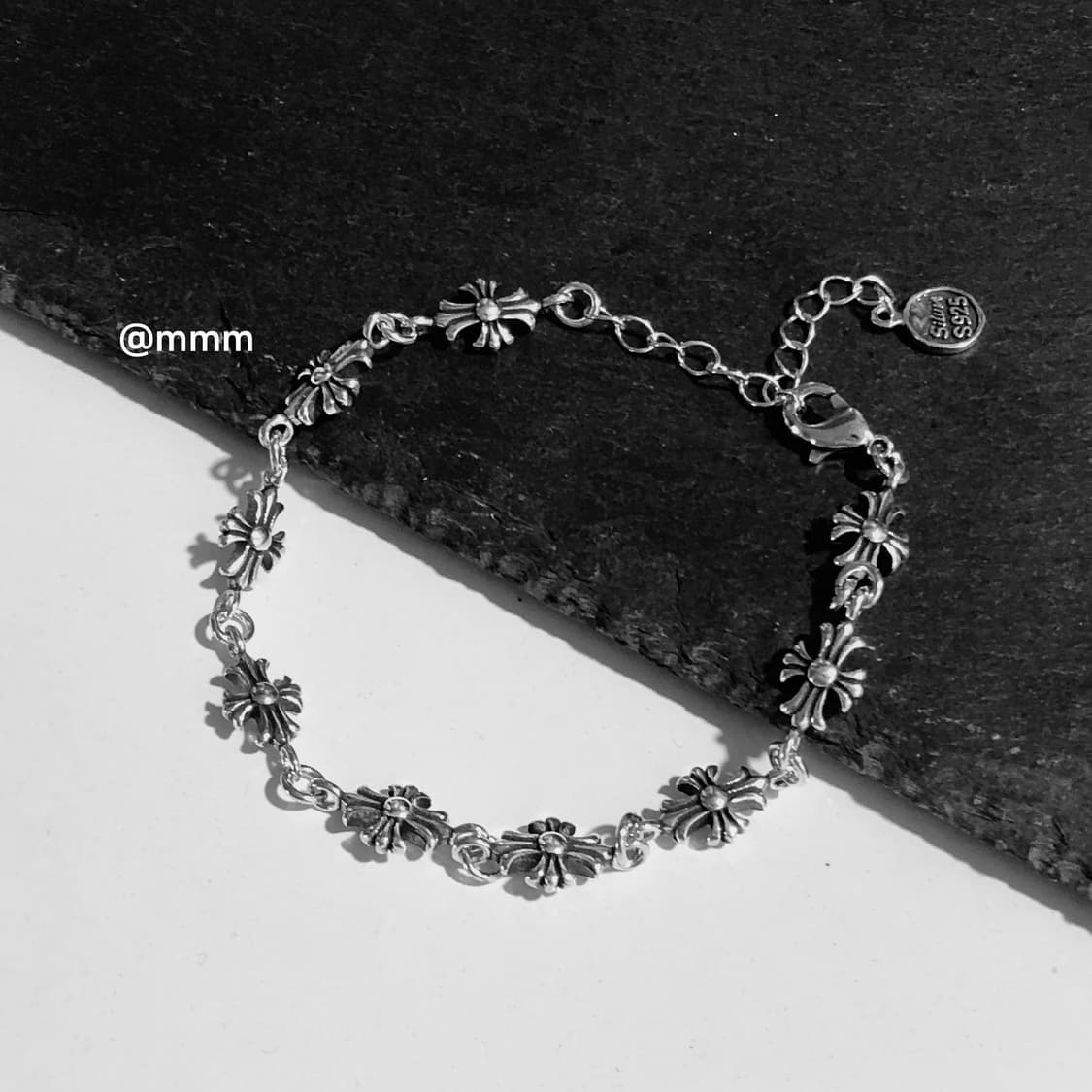 (Unisex) 체인 크로스 팔찌 상품이미지1