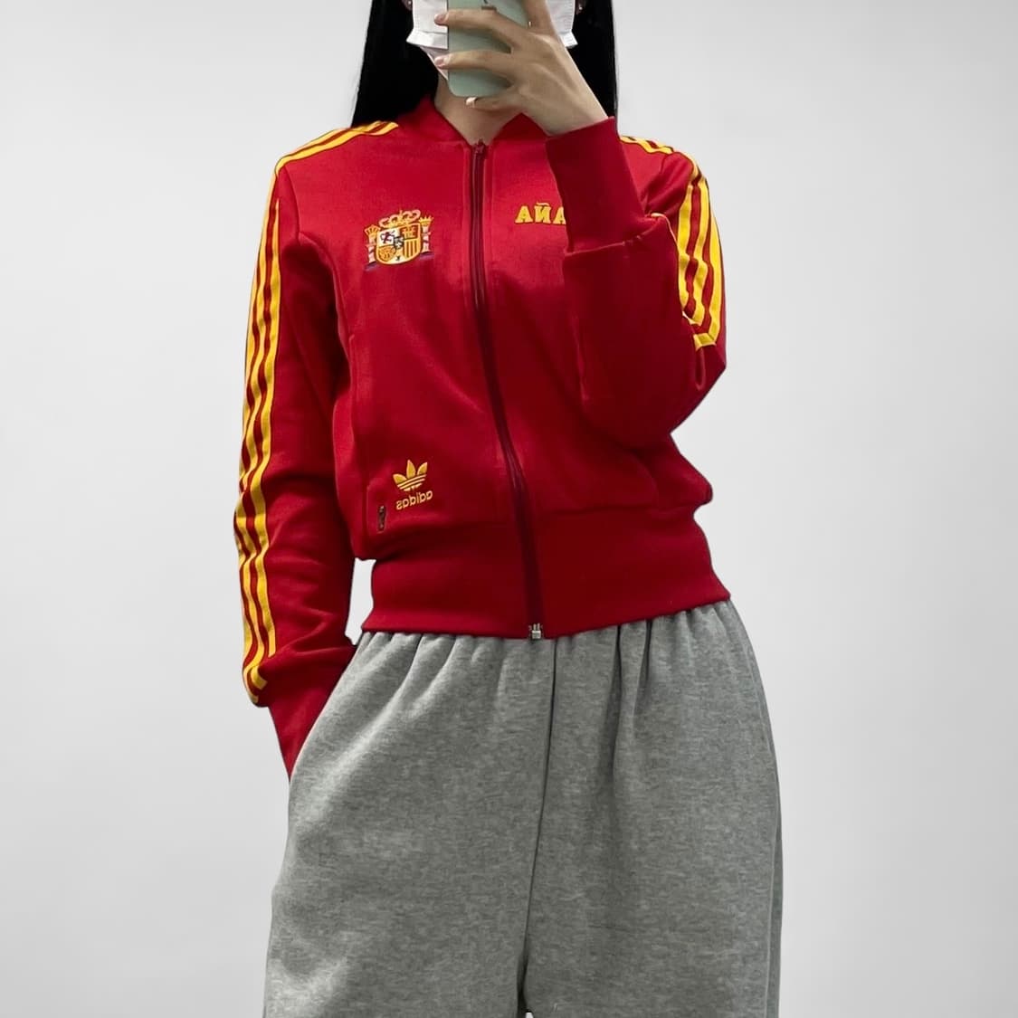 아디다스 우먼스 에스파냐 트랙탑 져지 레드 상품이미지1