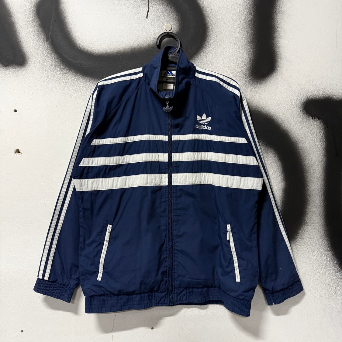 아디다스 00s 파이어버드 올드스쿨 배색 우븐 윈드브레이커 자켓 상품이미지1
