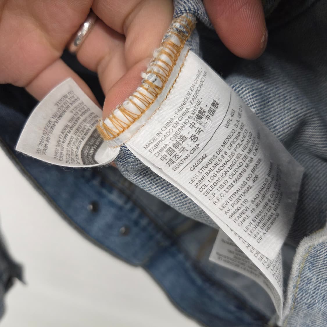 리바이스 데님 청자켓 남S 상품이미지4