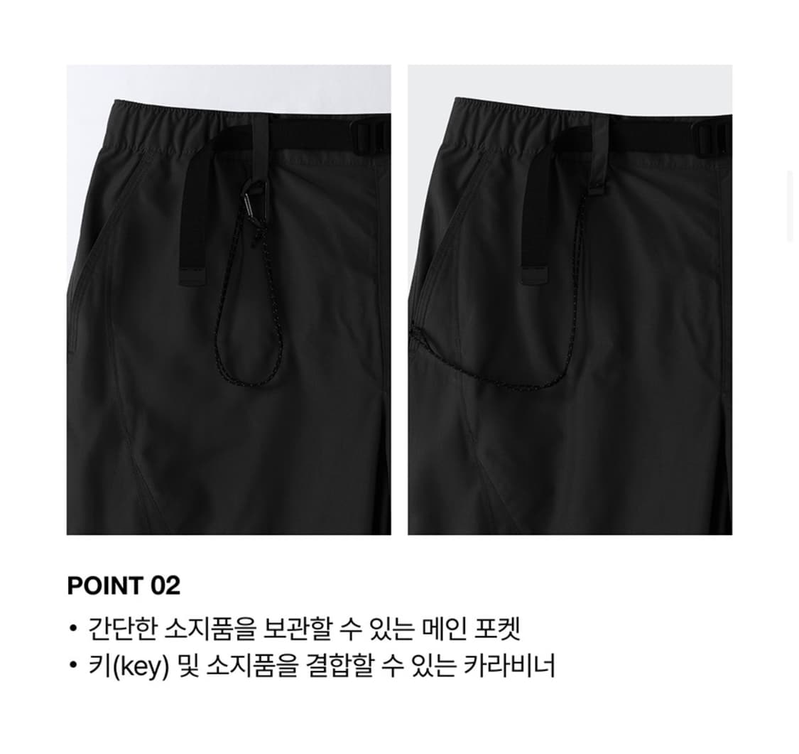[28] 무신사 스탠다드 NP 스트럭처드 벨티드 팬츠 블랙 상품이미지3