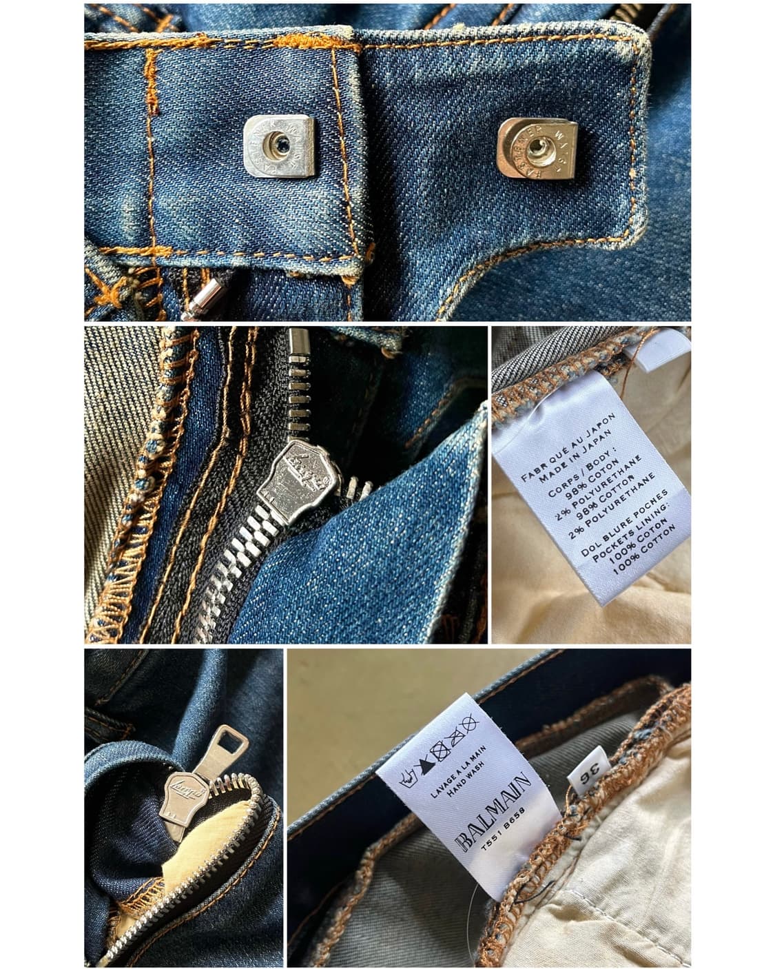 BALMAIN Paris Denim Biker Jeans 상품이미지6