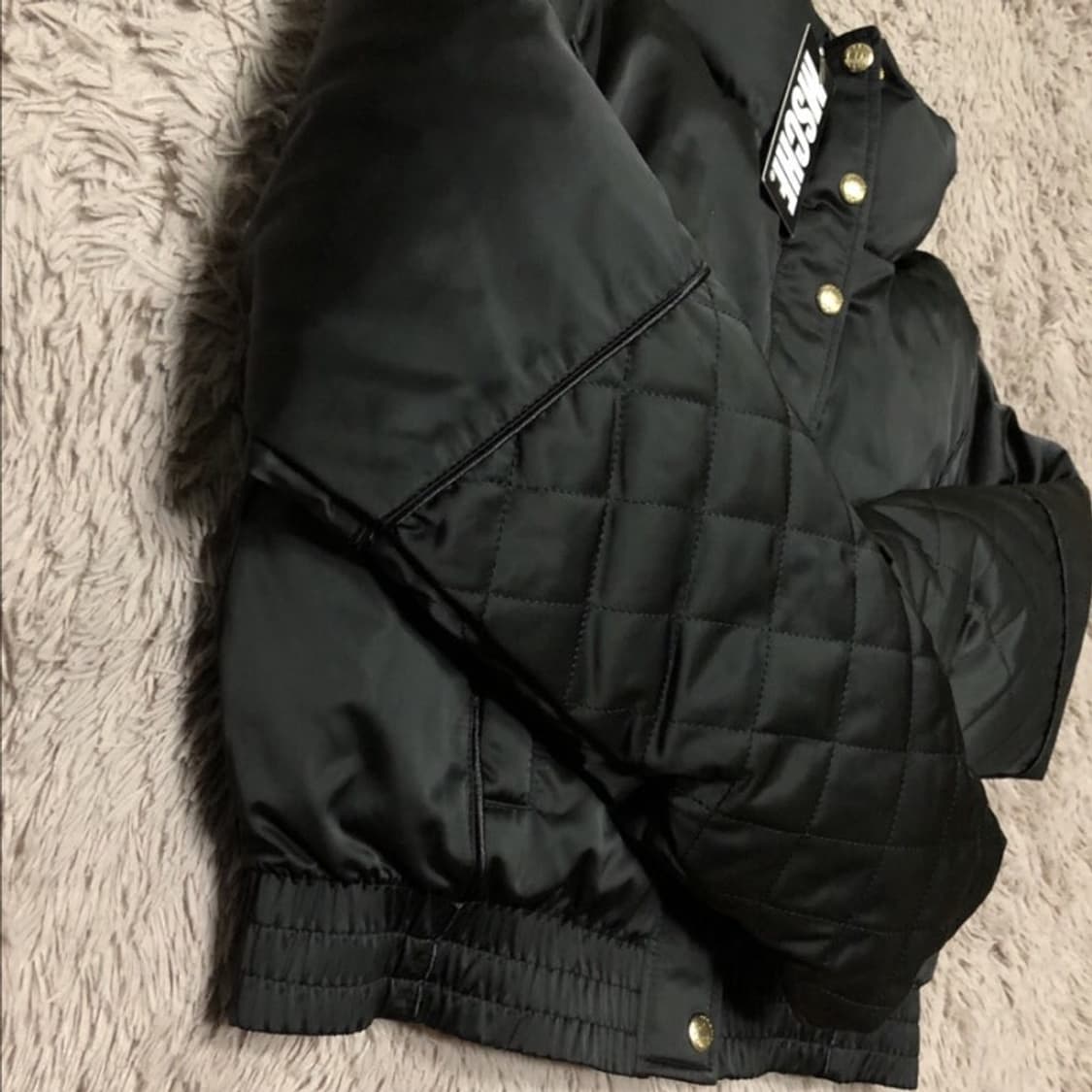 미스치프 크롭 퀄티드 파카 숏패딩 상품이미지3