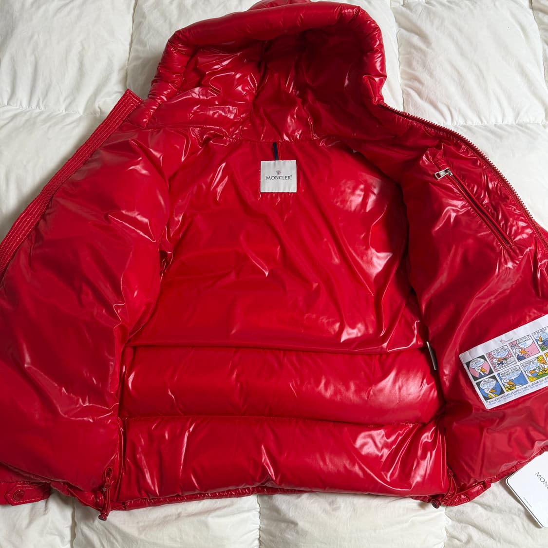 (2) 몽클레어 ECRINS 에크린스 유광 패딩 레드 상품이미지6
