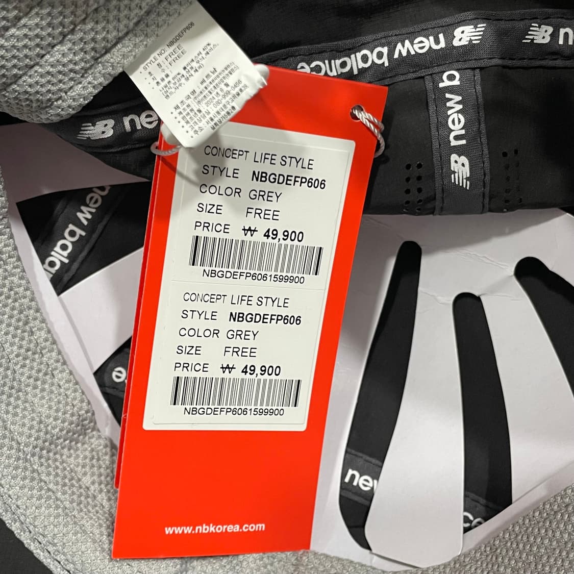 뉴발란스/ 워셔블 러닝 볼캡 그레이/ 프리 상품이미지8