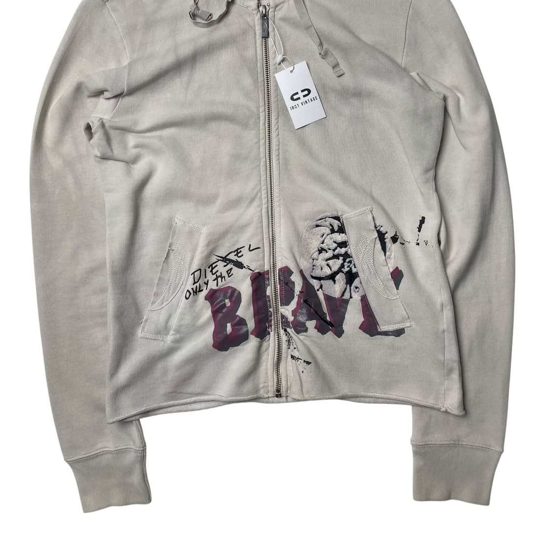 Diesel 'BRAVE'  크롭 집업 후드 상품이미지3