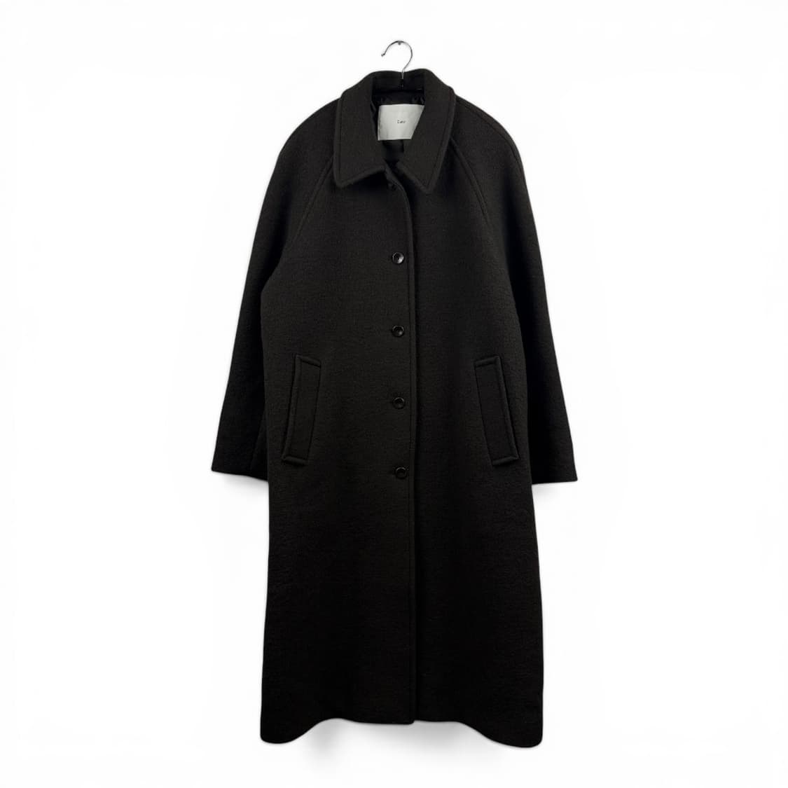 (M) 던스트 부클 울 코트 다크브라운 상품이미지1