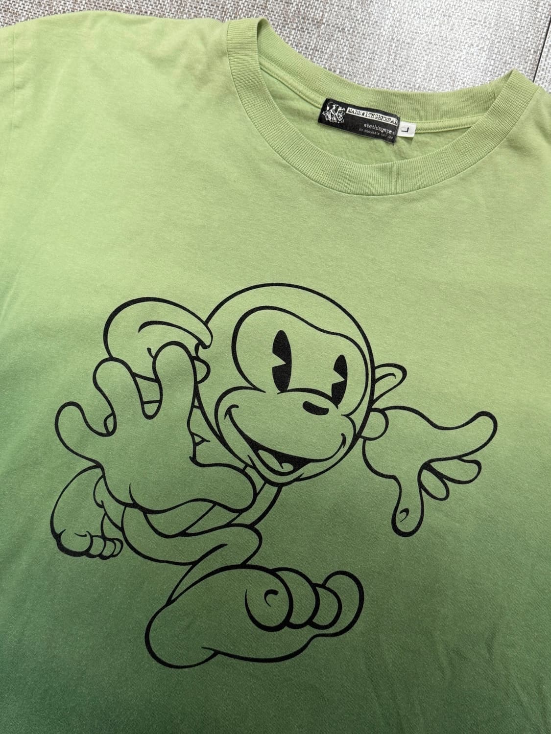 90s-00s 빈티지 베이프(BAPE) 그라데이션 싱글스티치 티셔츠 상품이미지1
