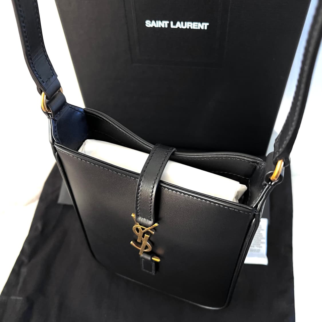 [S+급/정품] 생로랑 LE5A7 블랙 숄더백 가방 크로스백 상품이미지5