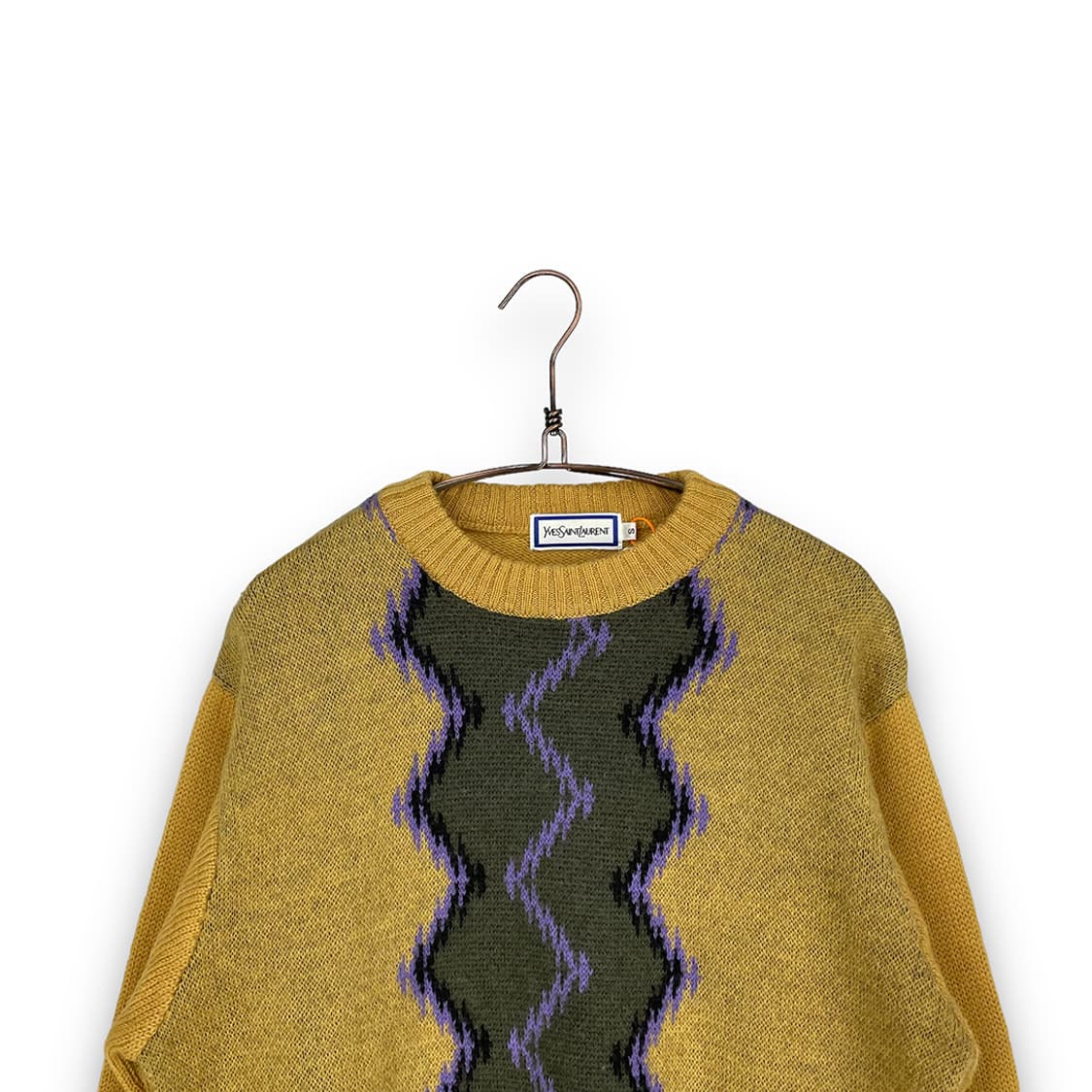 입생로랑 패턴 울 니트 상품이미지3