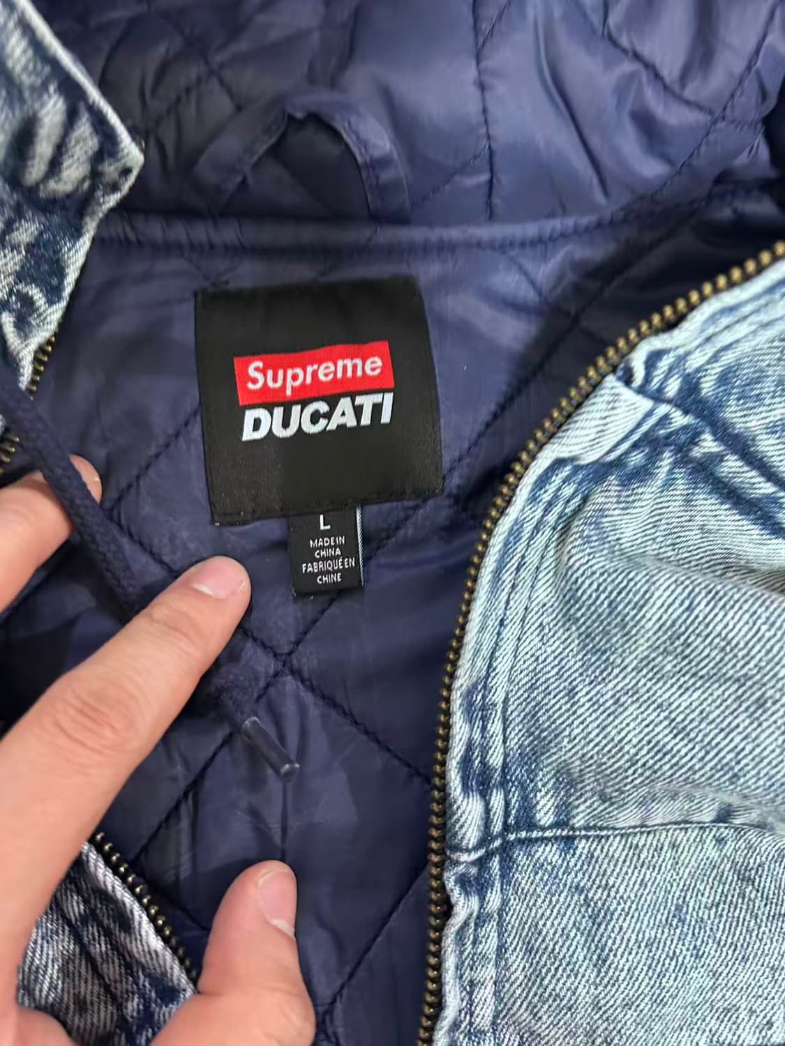 슈프림 두카티 데님 자켓 L 상품이미지3