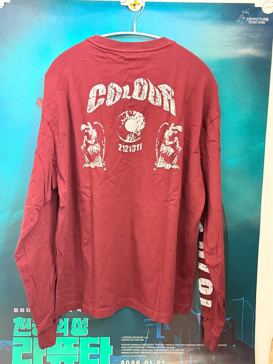 본바트 / Two Angel Graphic LS (Burgundy)  상품이미지3