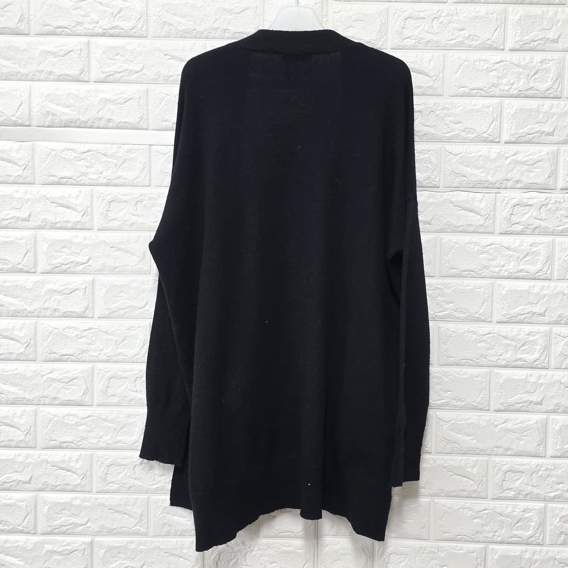 택포// DKNY 도나카란 블랙 롱 가디건 Free 상품이미지4