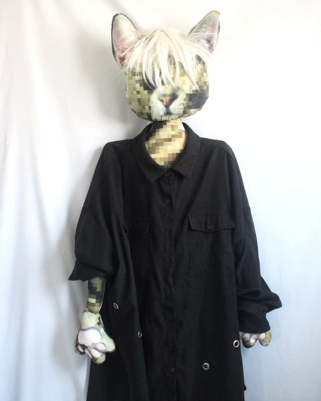 Oversized eyelet point utility shirt 상품이미지3