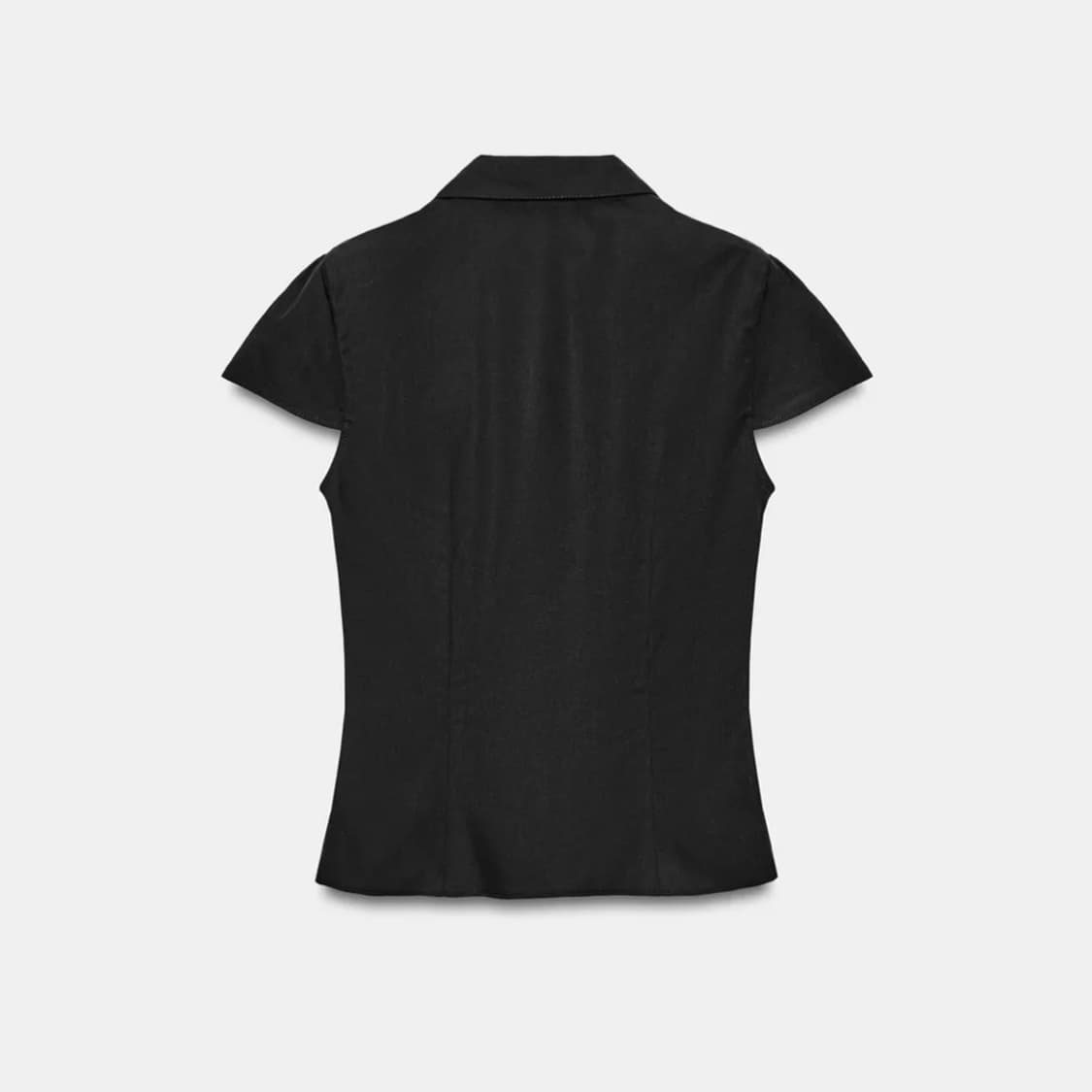 zara 자라 포플린 셔링 탑 블랙 상품이미지5
